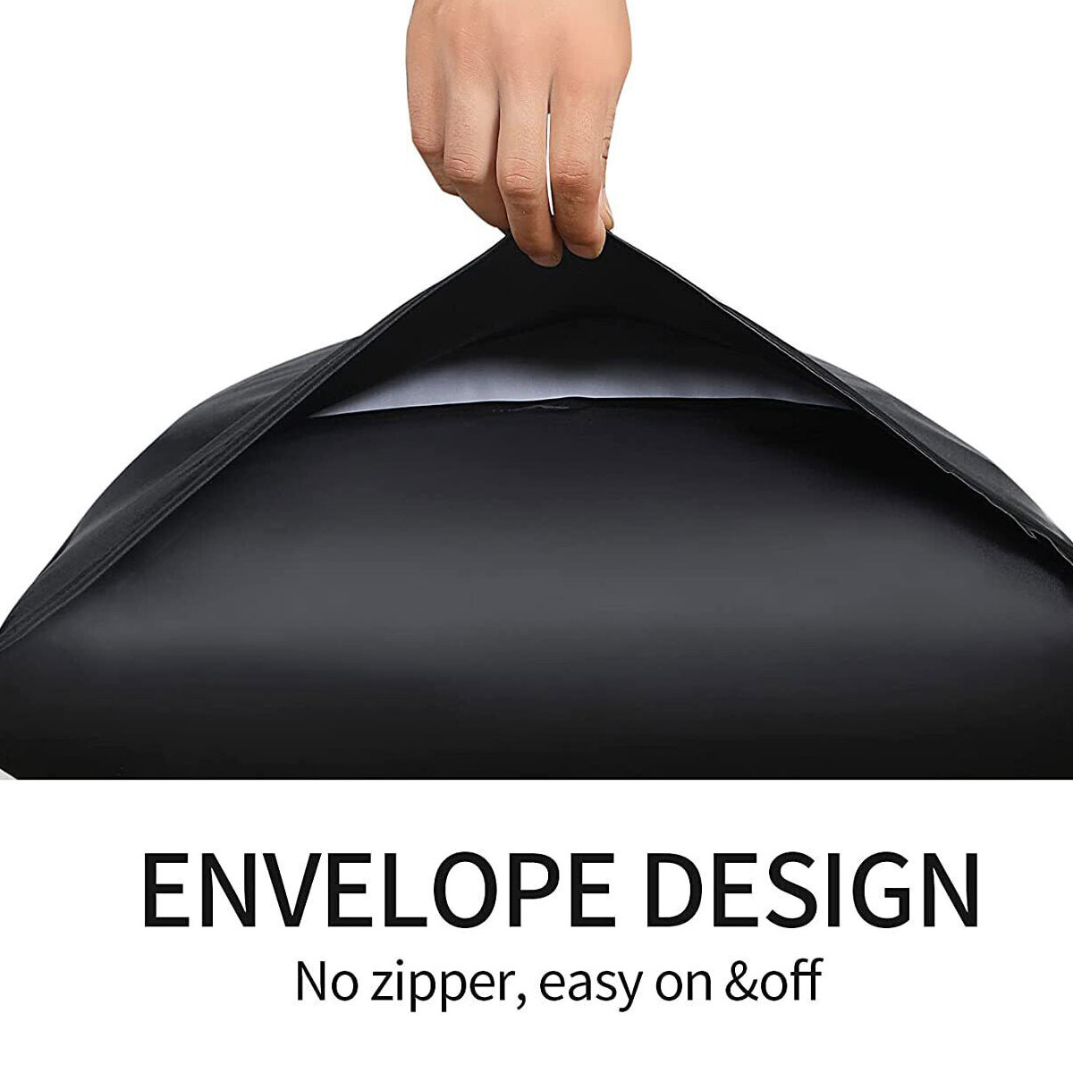 V442-STT-PILLOWC-PAIRSATIN-BLACK-KI-202503241611-03 Pair of King Satin Silk Pillowcases with Envelope Closure 51 x 102 cm Black - Image 4