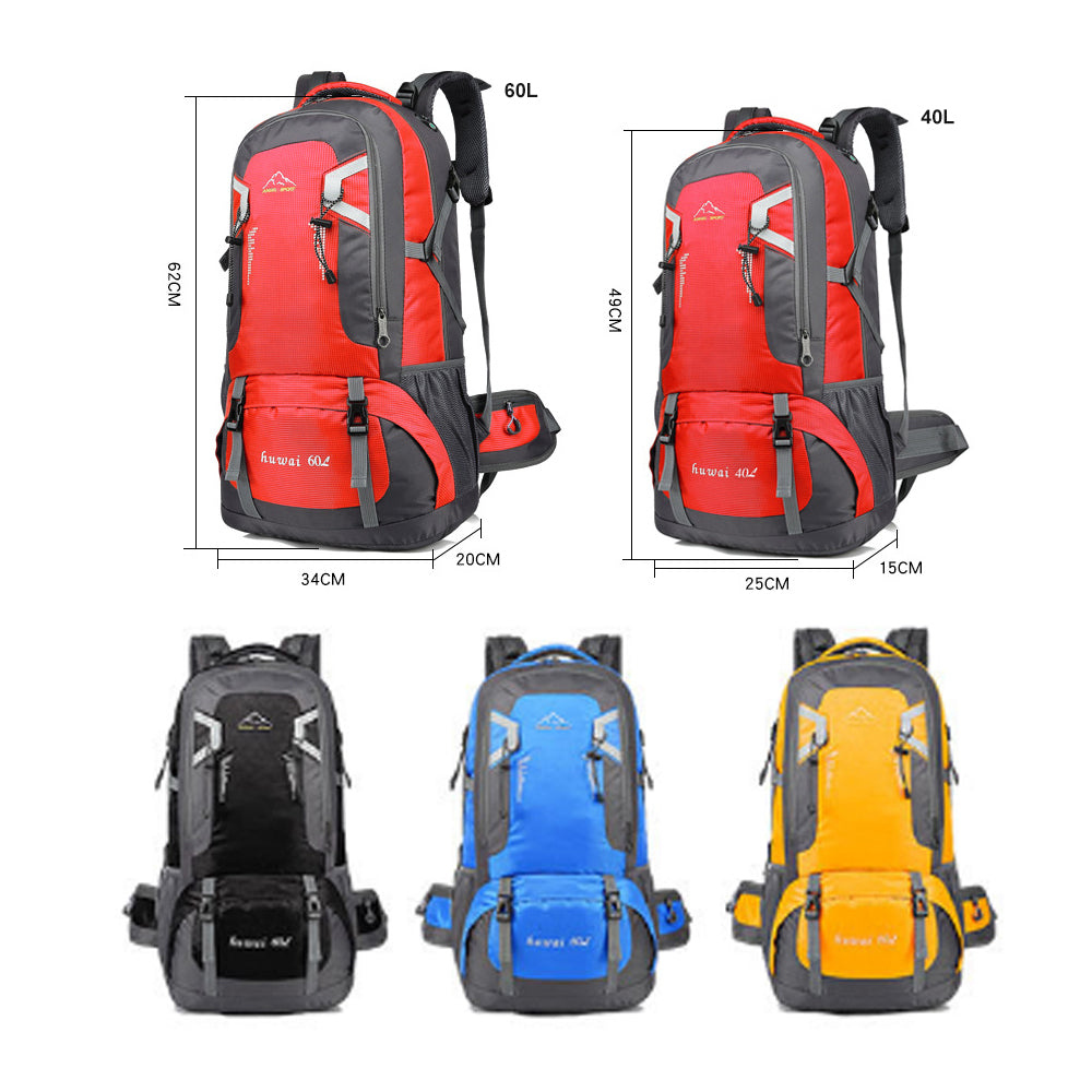 V462-TO-29-03-98710-01 40L Waterproof Outdoor Hiking Backpack Camping Outdoor Trekking Bag(Red) - Image 2
