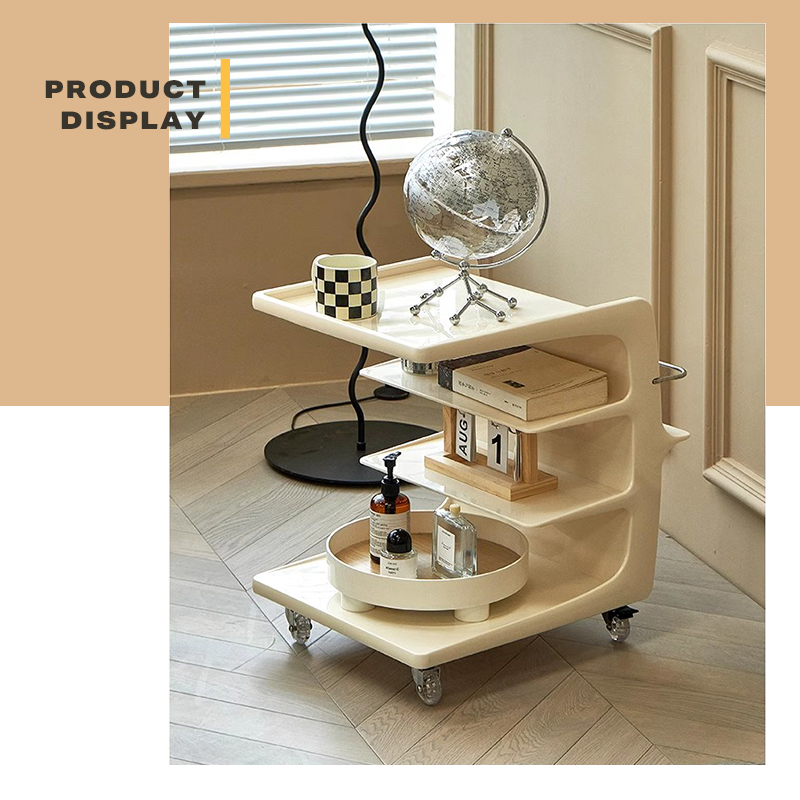 V488-FCTVT-MW-90867-01 Movable Coffee Table Sofa Side End Table Bedside Modern Furniture - Image 2