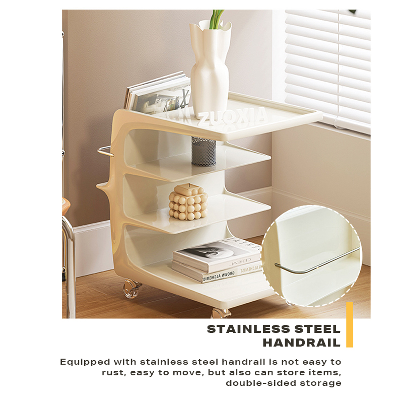 V488-FCTVT-MW-90867-04 Movable Coffee Table Sofa Side End Table Bedside Modern Furniture - Image 5