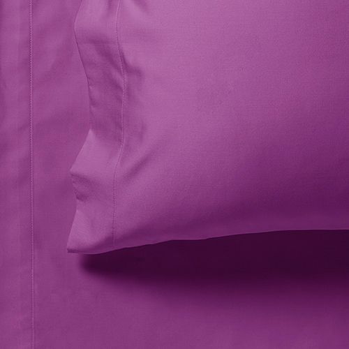 V493-AKS-02-88482-02 1000TC Ultra Soft King Size Bed Purple Flat & Fitted Sheet Set - Image 3