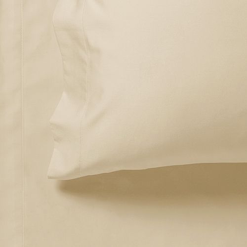 V493-AKS-09-88520-02 1000TC Ultra Soft King Size Bed Yellow Cream Flat & Fitted Sheet Set - Image 3
