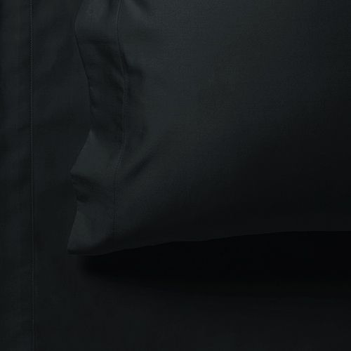 V493-ASKS-05-88503-02 1000TC Ultra Soft Super King Size Bed Black Flat & Fitted Sheet Set - Image 3