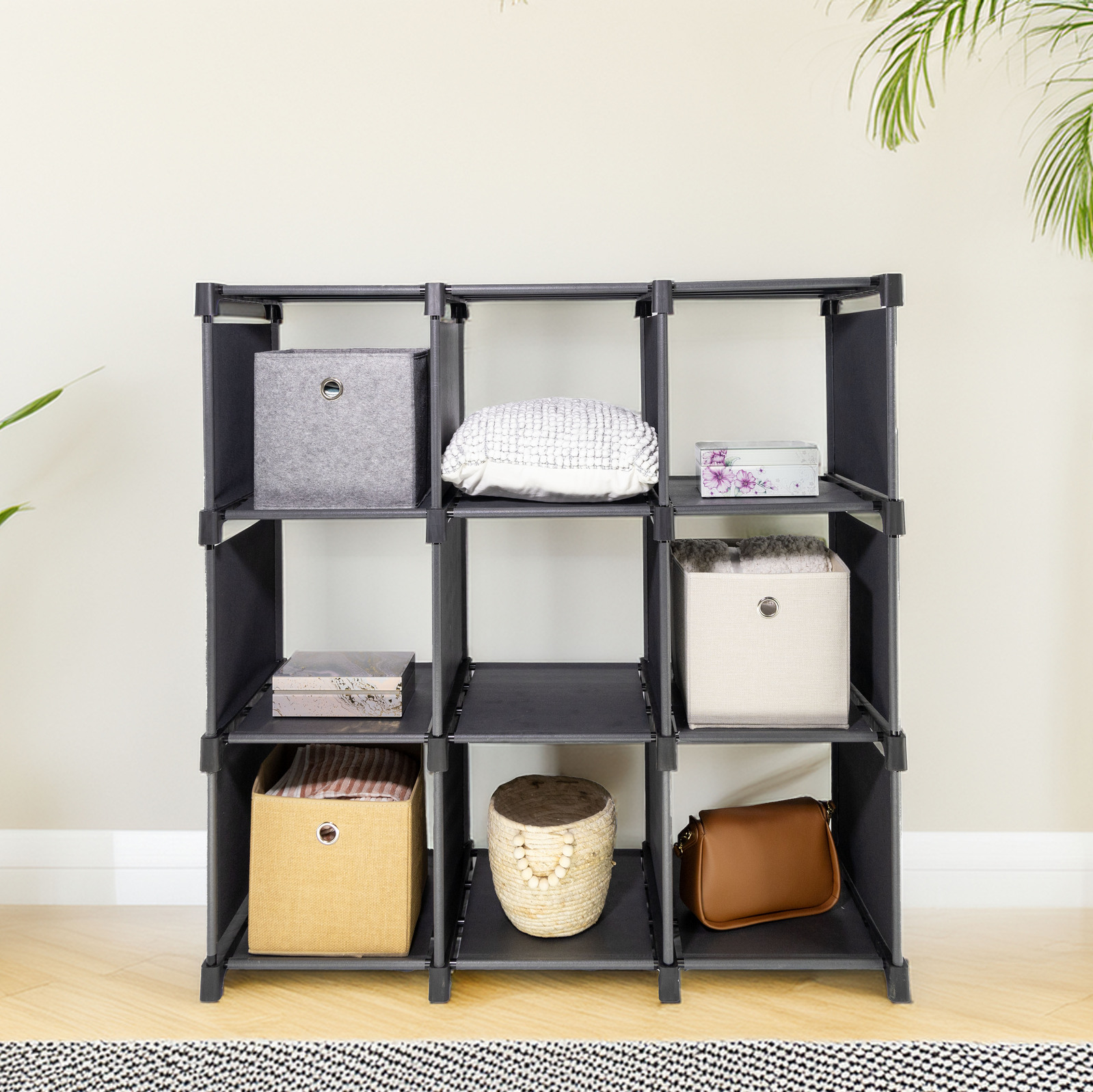 V510-MFR106-195510-01 Storage Organizer, 9 Cubes, Wardrobe Closet Storage Shelves - Image 2