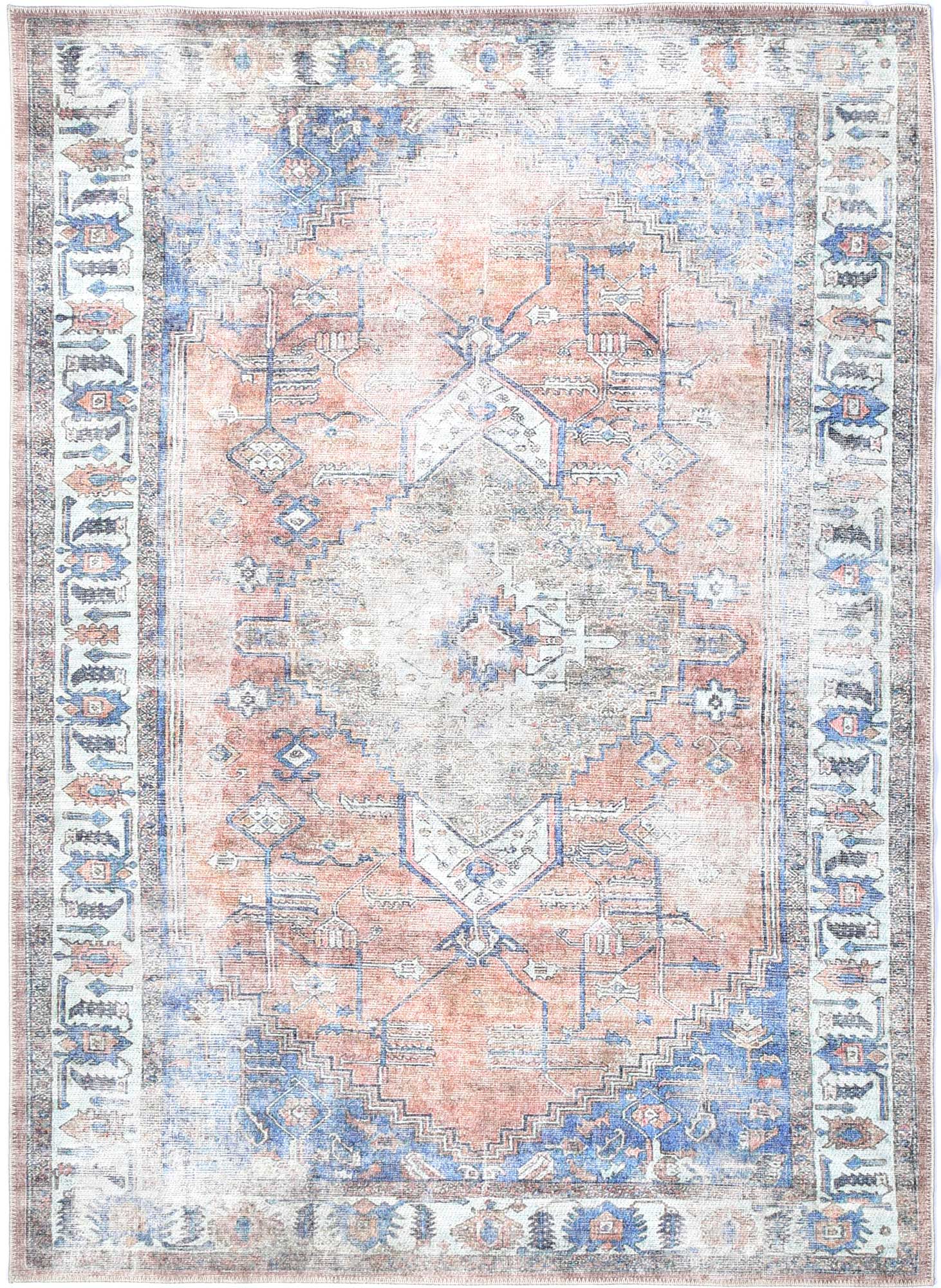 V516-VINC8053163-00-140392-00 vintage-crown-pissarro-terracotta-sky-distressed-vintage-rug 80x500 - Image 1