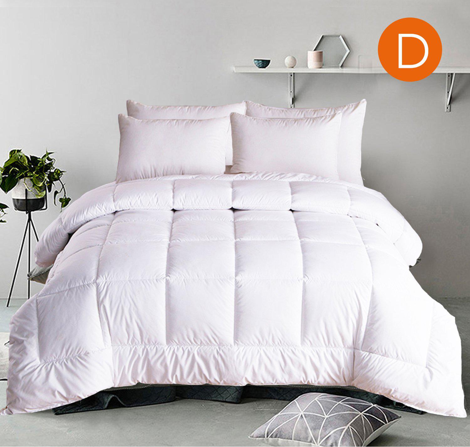 V517-MFQ400-D-94579-00 down alternative quilt doona 500gsm double - Image 1