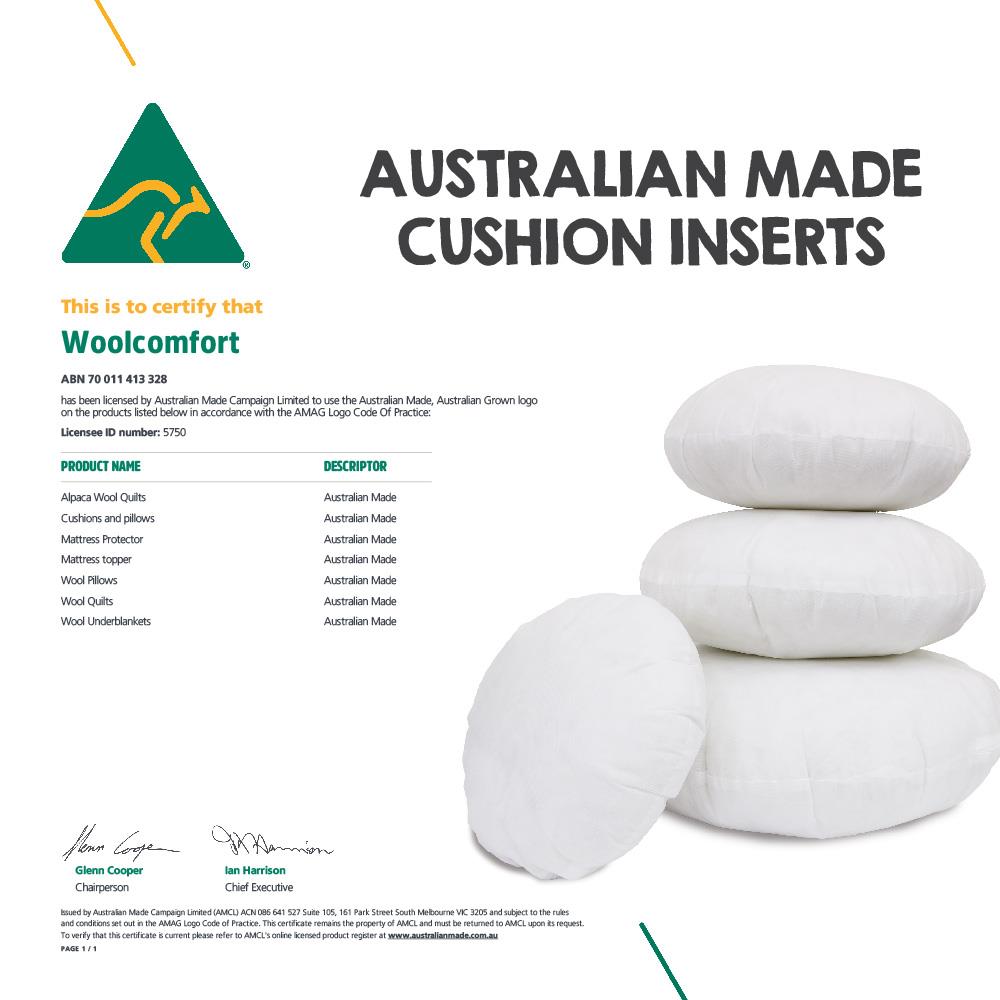 V535-CUSHION-INS-50-R-X4-90831-01 Luxor Four Pack 50cm Aus Made Round Hotel Cushion Inserts Premium Memory Resistant Filling - Image 2