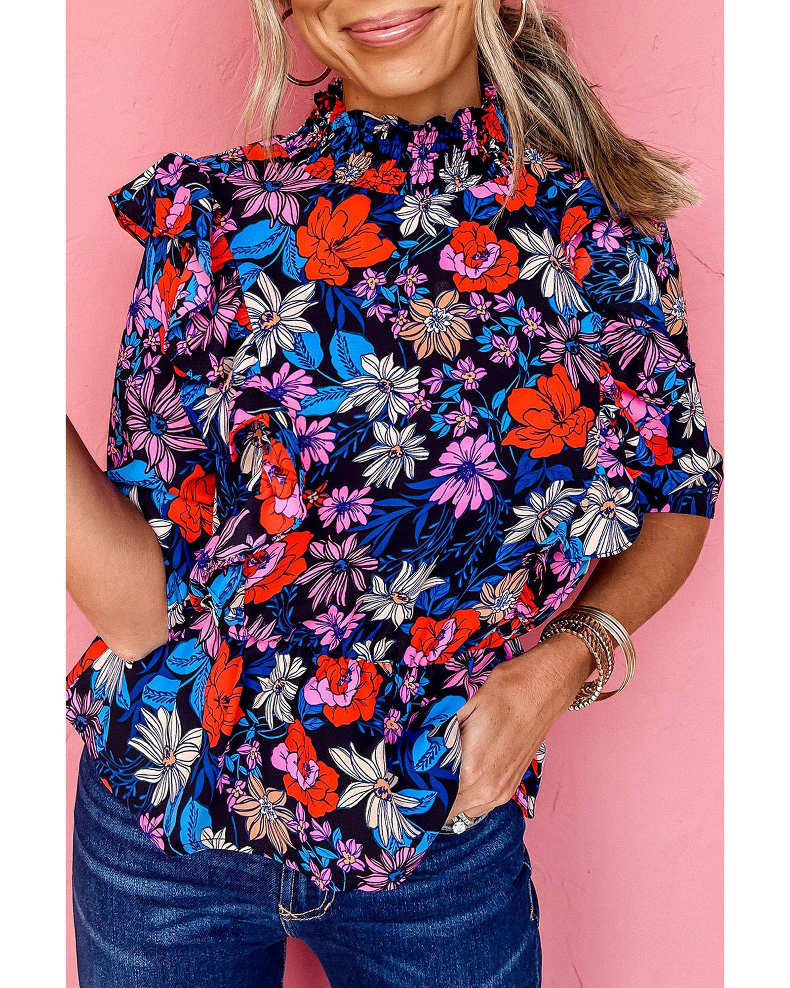 V539-AZEXDC25119929-5-L-202508260705-05 Azura Exchange Ruffle Peplum Top - L - Image 6