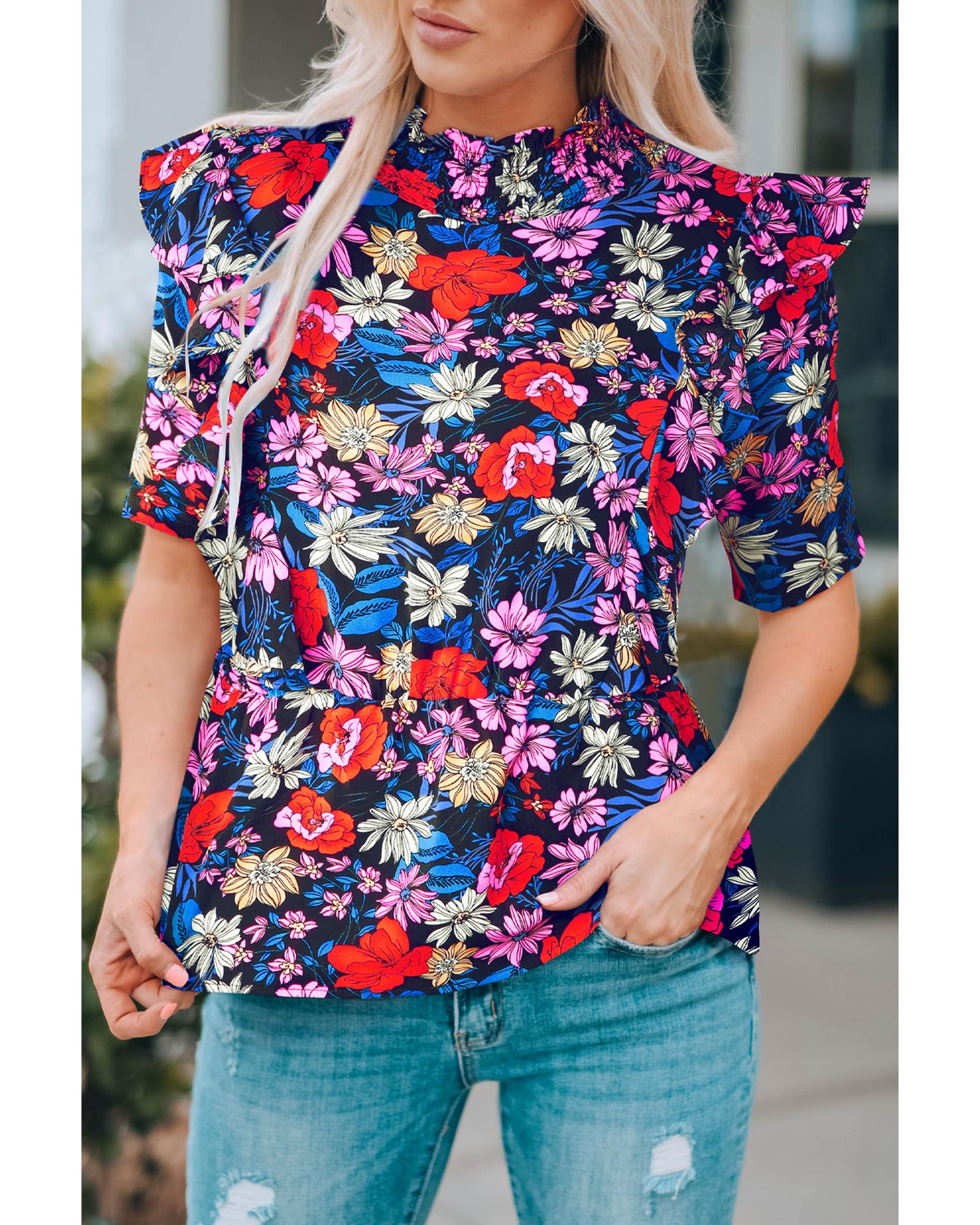 V539-AZEXDC25119929-5-XL-202508261050-07 Azura Exchange Ruffle Peplum Top - XL - Image 8