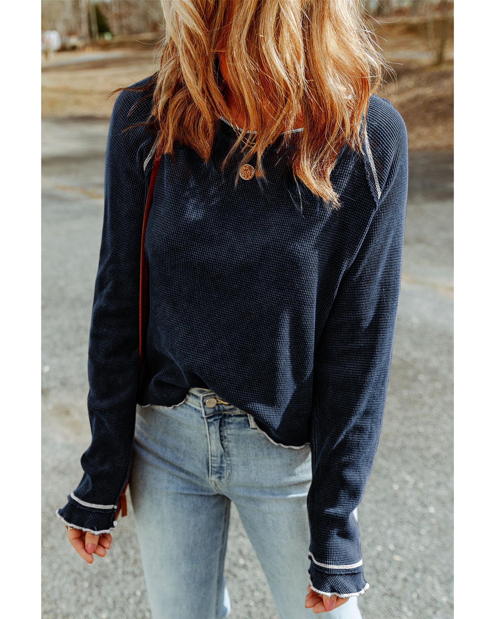 V539-AZEXDC25122025-5-2XL-202508291210-04 Azura Exchange Textured Long Sleeve Top - 2XL - Image 5