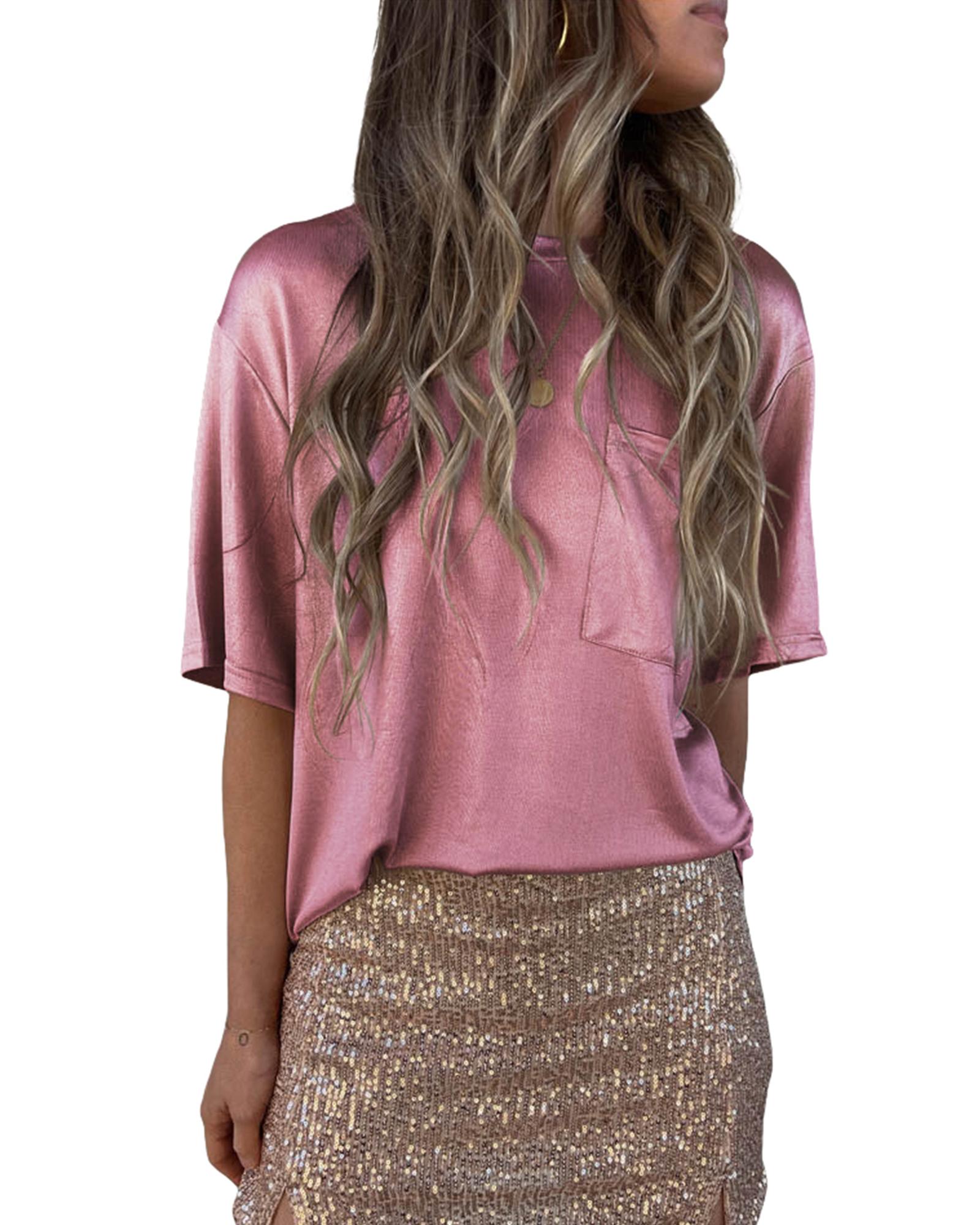 V539-AZEXDC25220162-10-M-202508251740-00 Azura Exchange Loose Fit Short Sleeve T-Shirt - M - Image 1