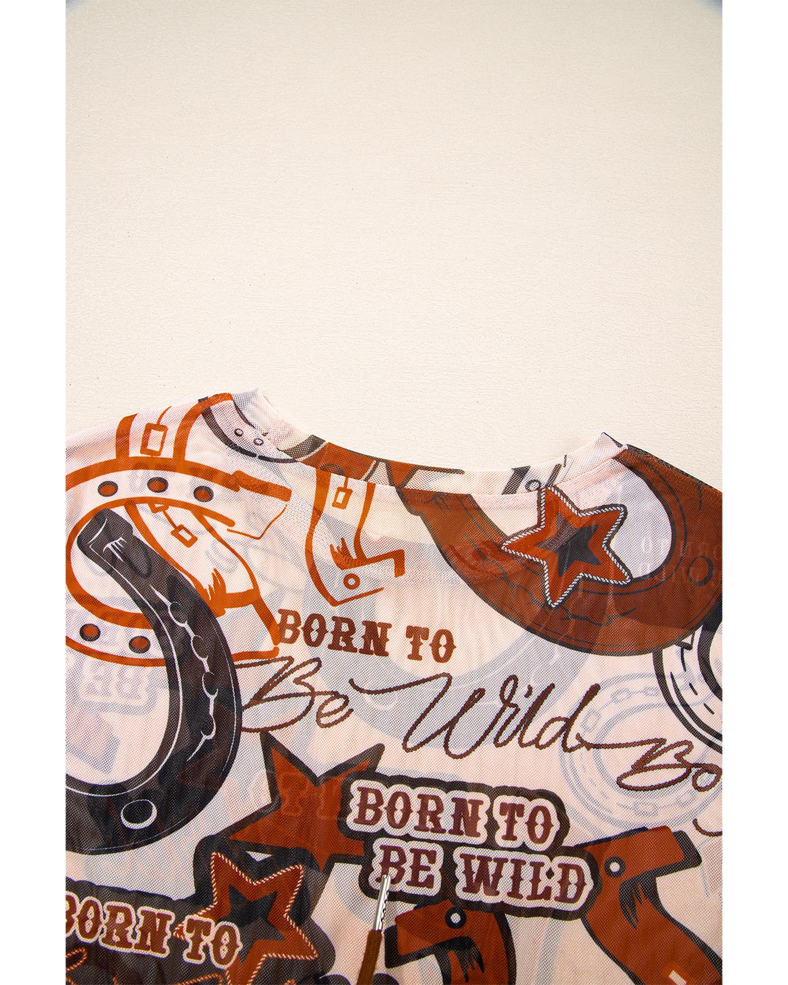 V539-AZEXDC25227472-P1720-M-202508291730-07 Brown Western Horseshoe Printed Mesh T Shirt - M - Image 8