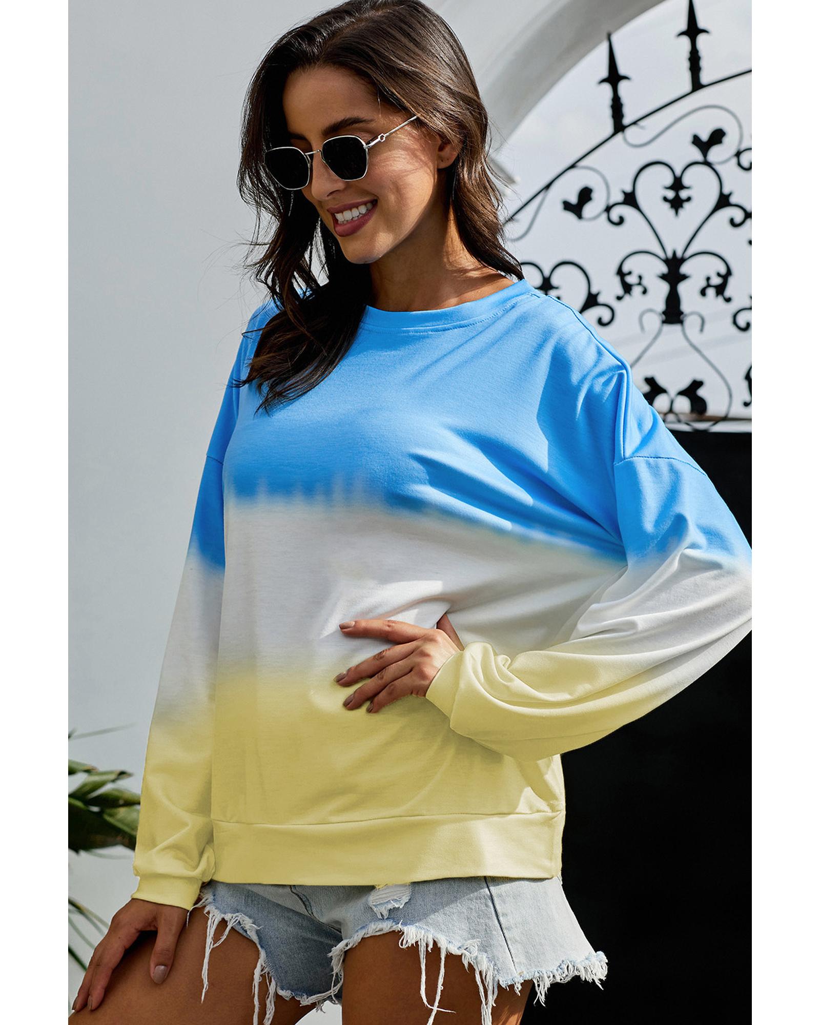 V539-AZEXDC252310-5-M-202508261620-03 Azura Exchange Tie Dye Pullover Sweatshirt - M - Image 4