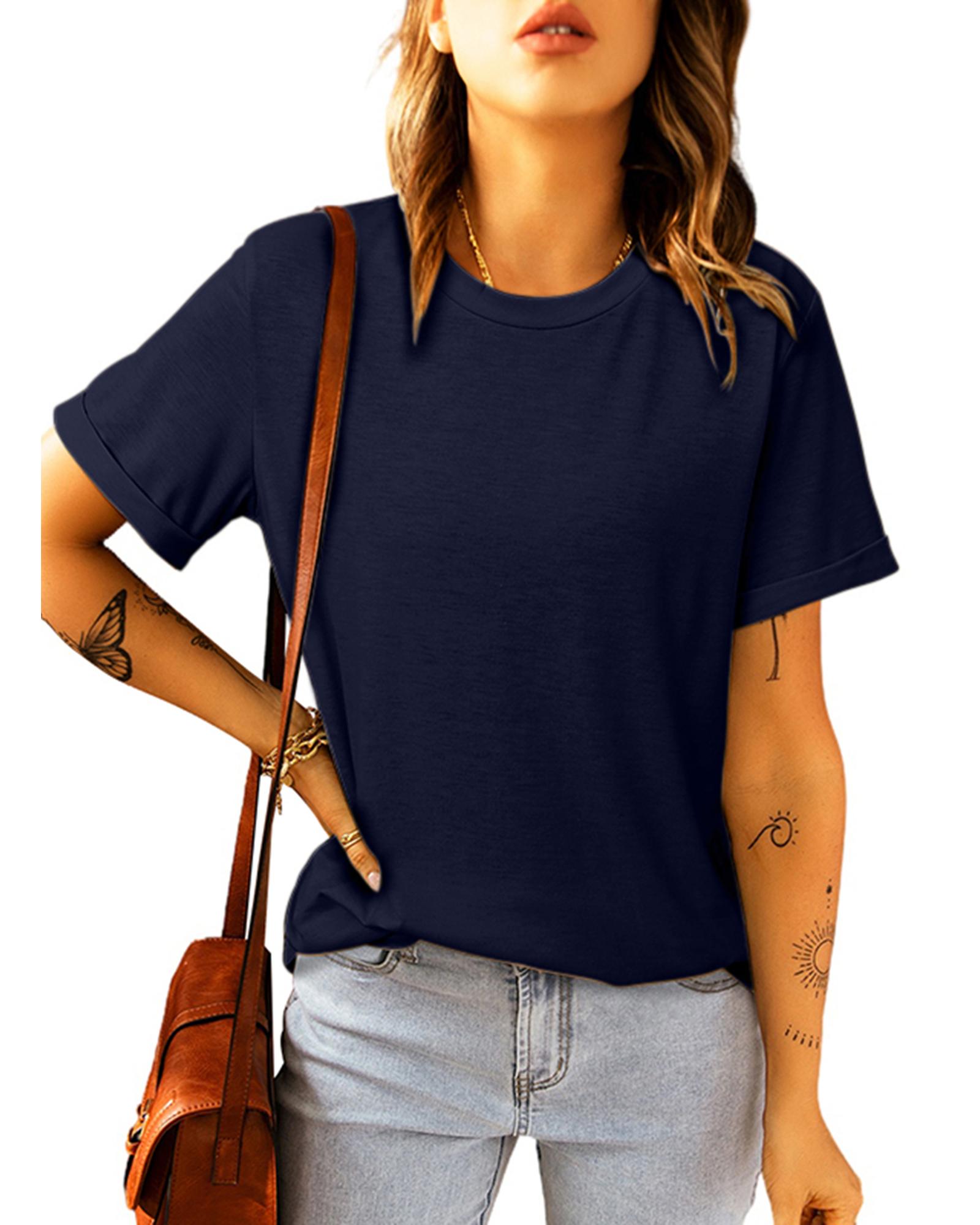 V539-AZEXDC2526272-5-L-202508261825-03 Azura Exchange Modern Crew Neck Tee - L - Image 4