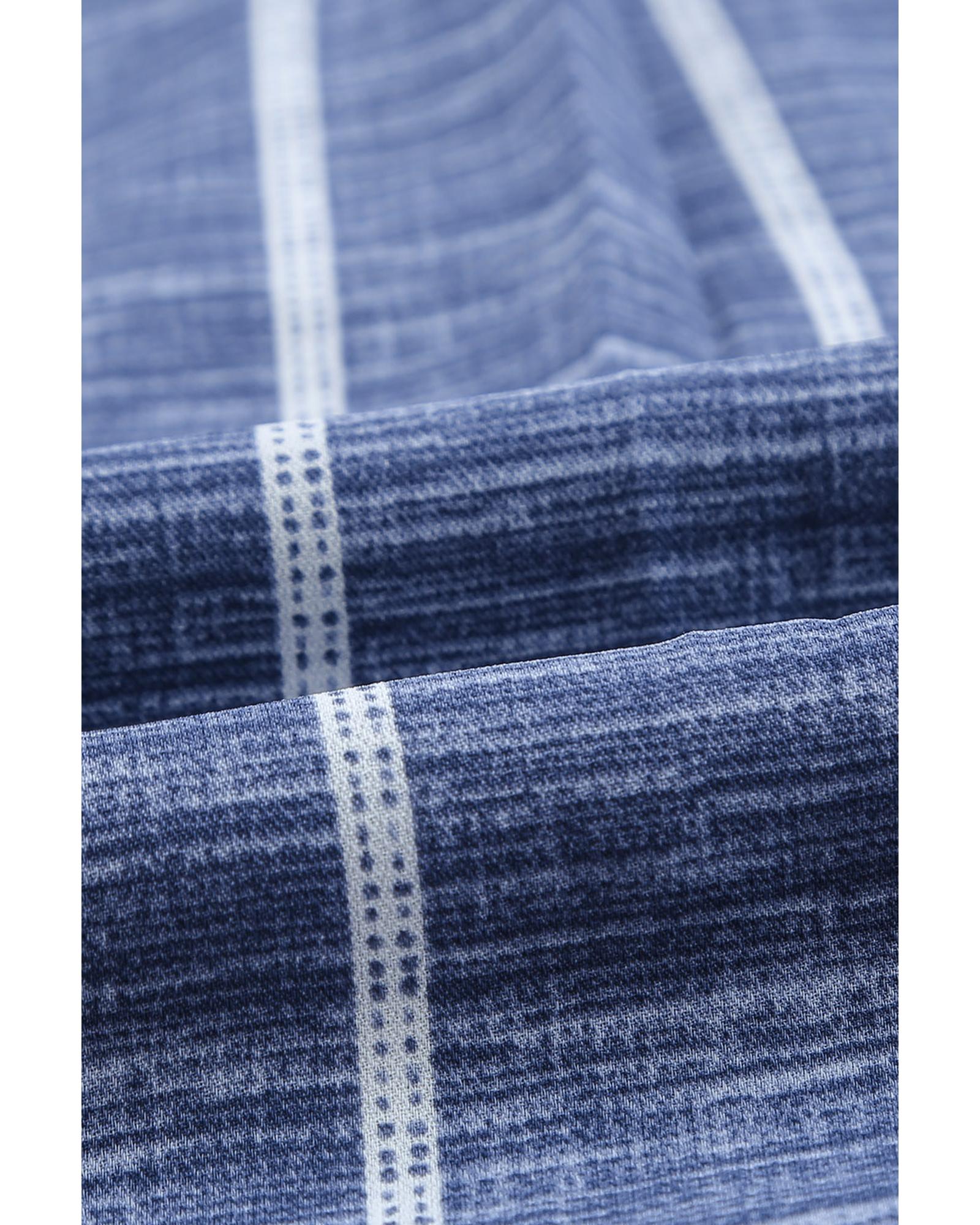 V539-AZEXDC2551025-5-S-202508290810-04 Azura Exchange Striped V Neck Pocket Long Sleeve Top - S - Image 5