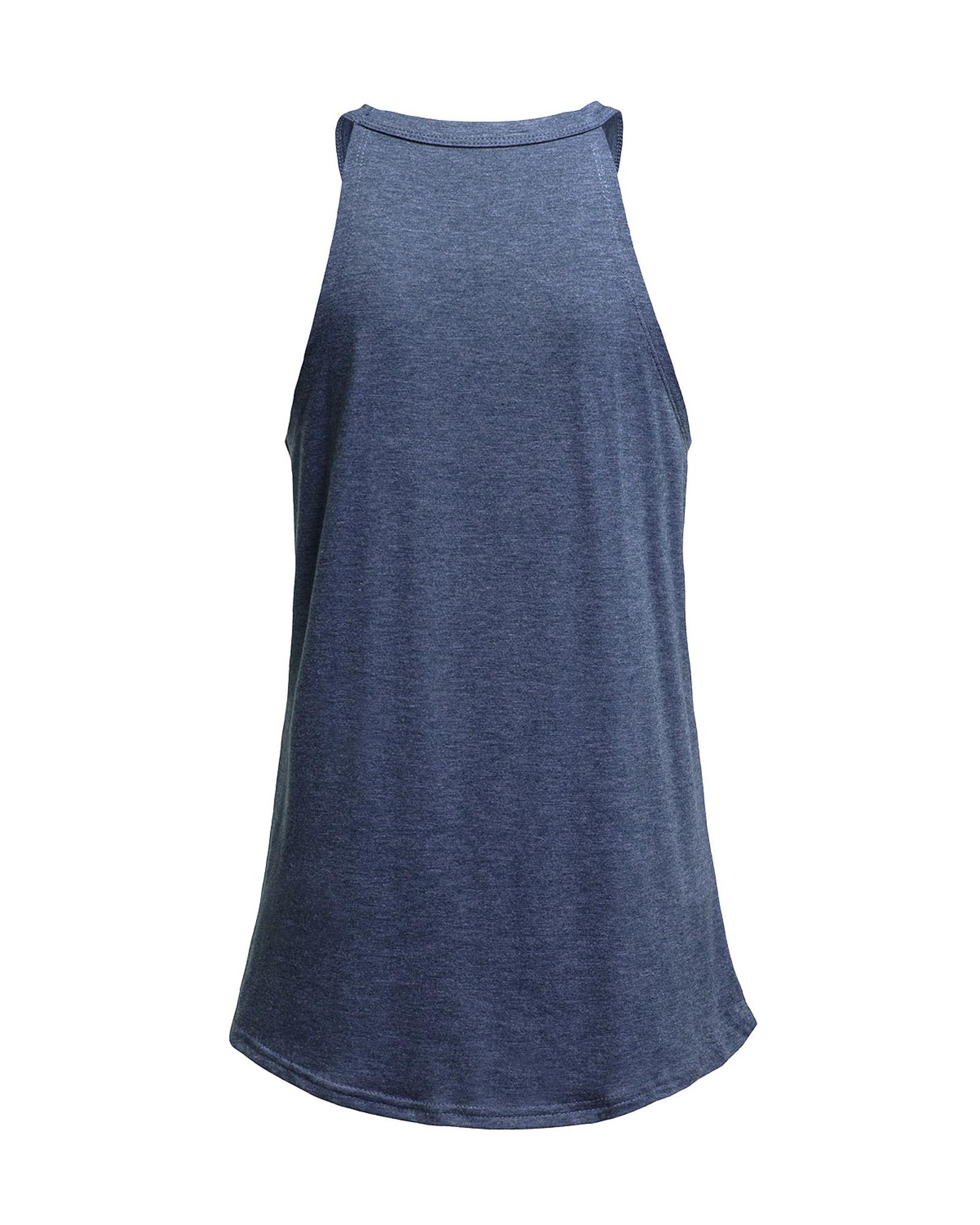 V539-AZEXDC2564998-5-2XL-202508300405-01 Azura Exchange Blue Solid Color Crew Neck Tank Top - 2XL - Image 2