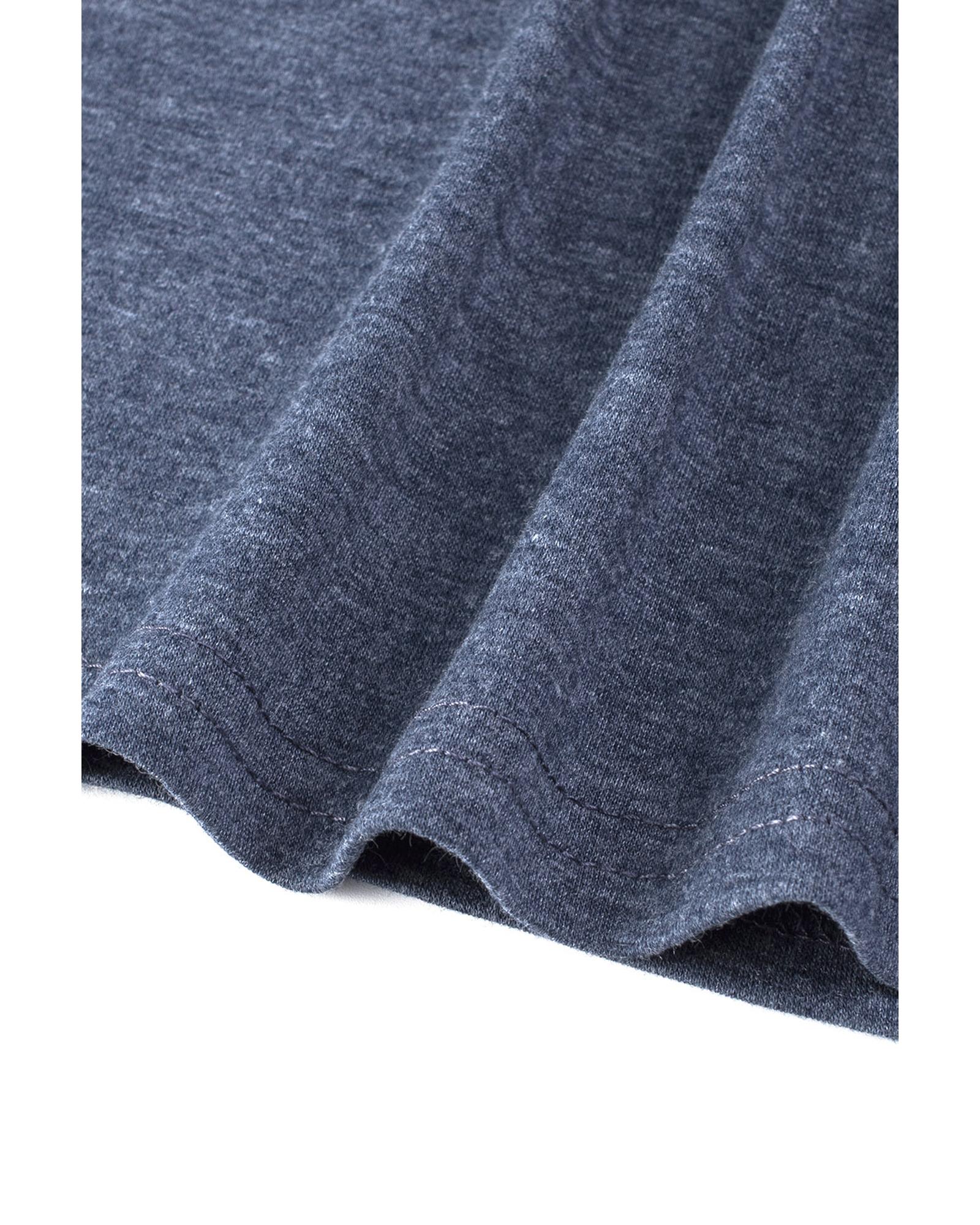 V539-AZEXDC2564998-5-2XL-202508300405-02 Azura Exchange Blue Solid Color Crew Neck Tank Top - 2XL - Image 3