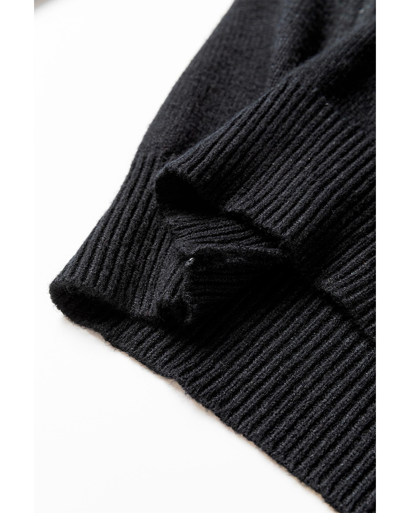 V539-AZEXDC2725249-P2-S-202506140137-04 Black Tinsel Merry and Bright Graphic Christmas Sweater - S - Image 5