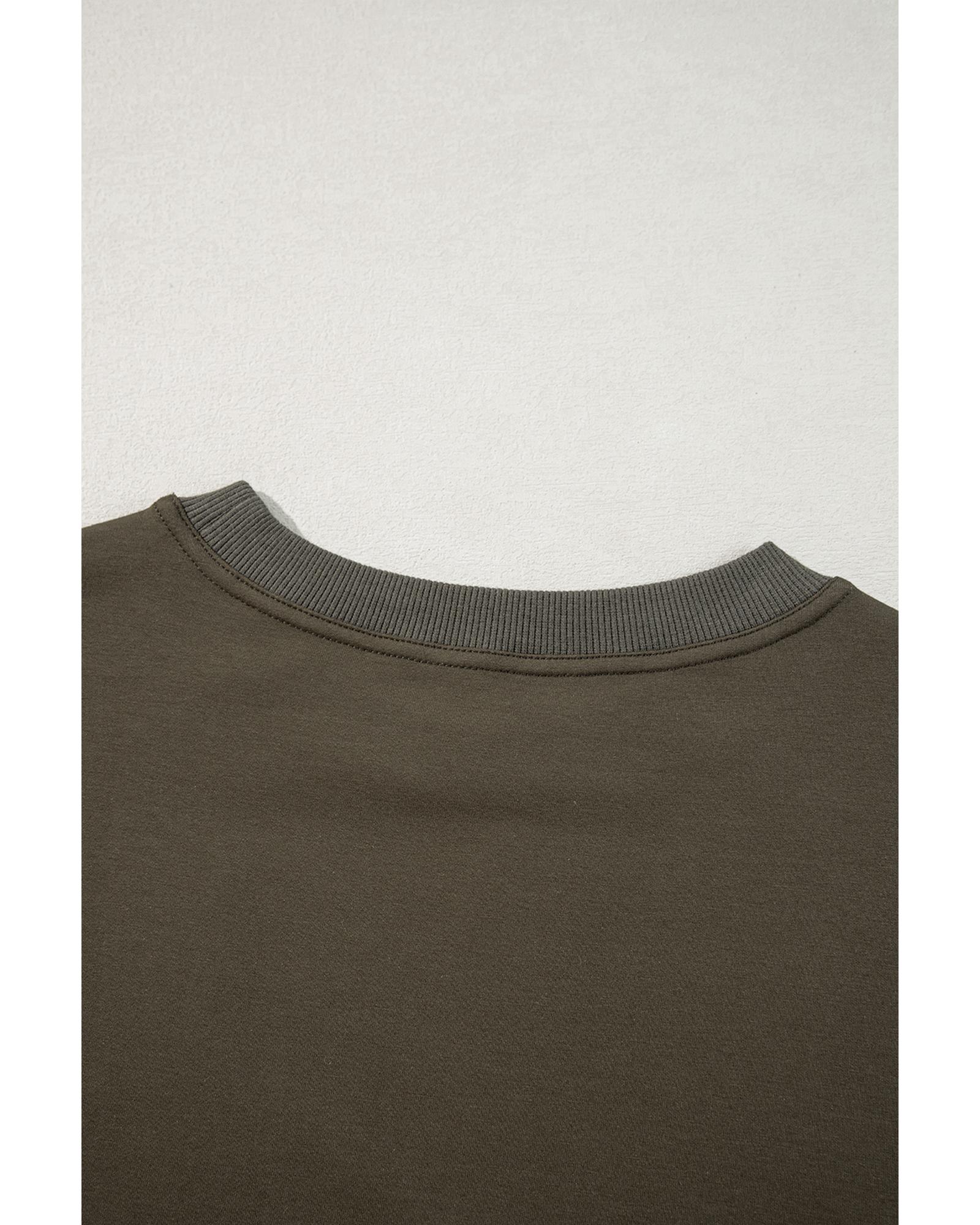 V539-AZEXDC6118832-P609-M-202508282325-05 Jungle Green Sweatshirt Poplin Mini Dress - M - Image 6