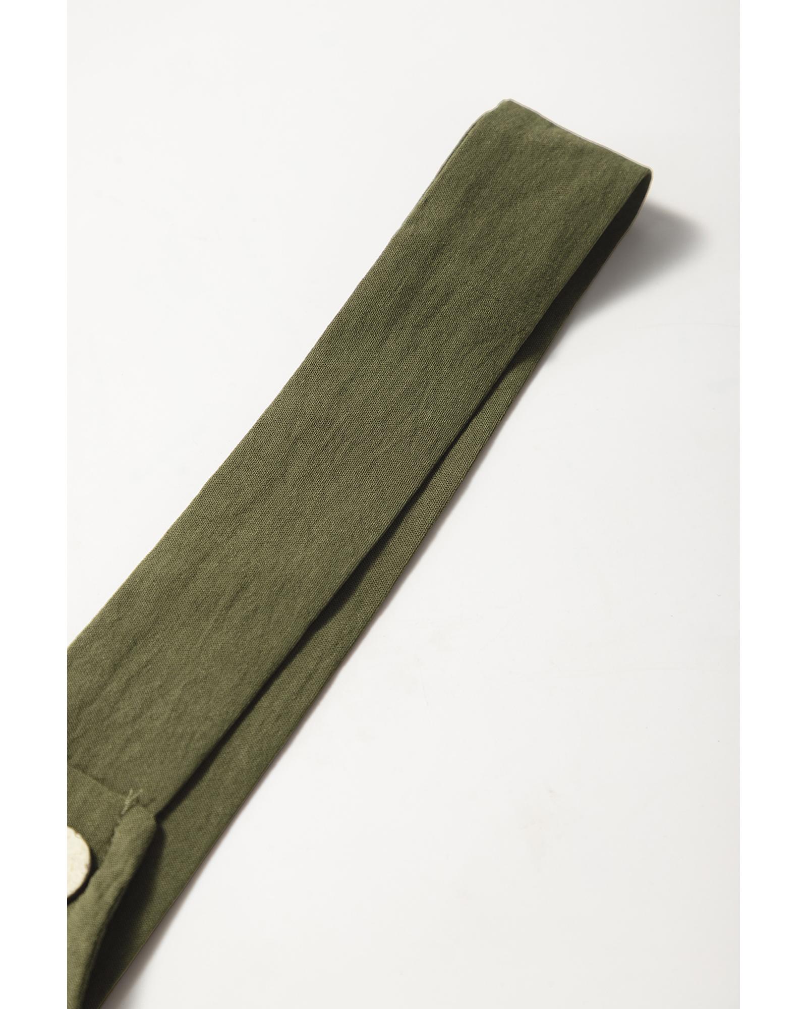 V539-AZEXDC7721094-P609-S-202506150846-06 Jungle Green Solid Color Buttoned Straight Leg Overall - S - Image 7