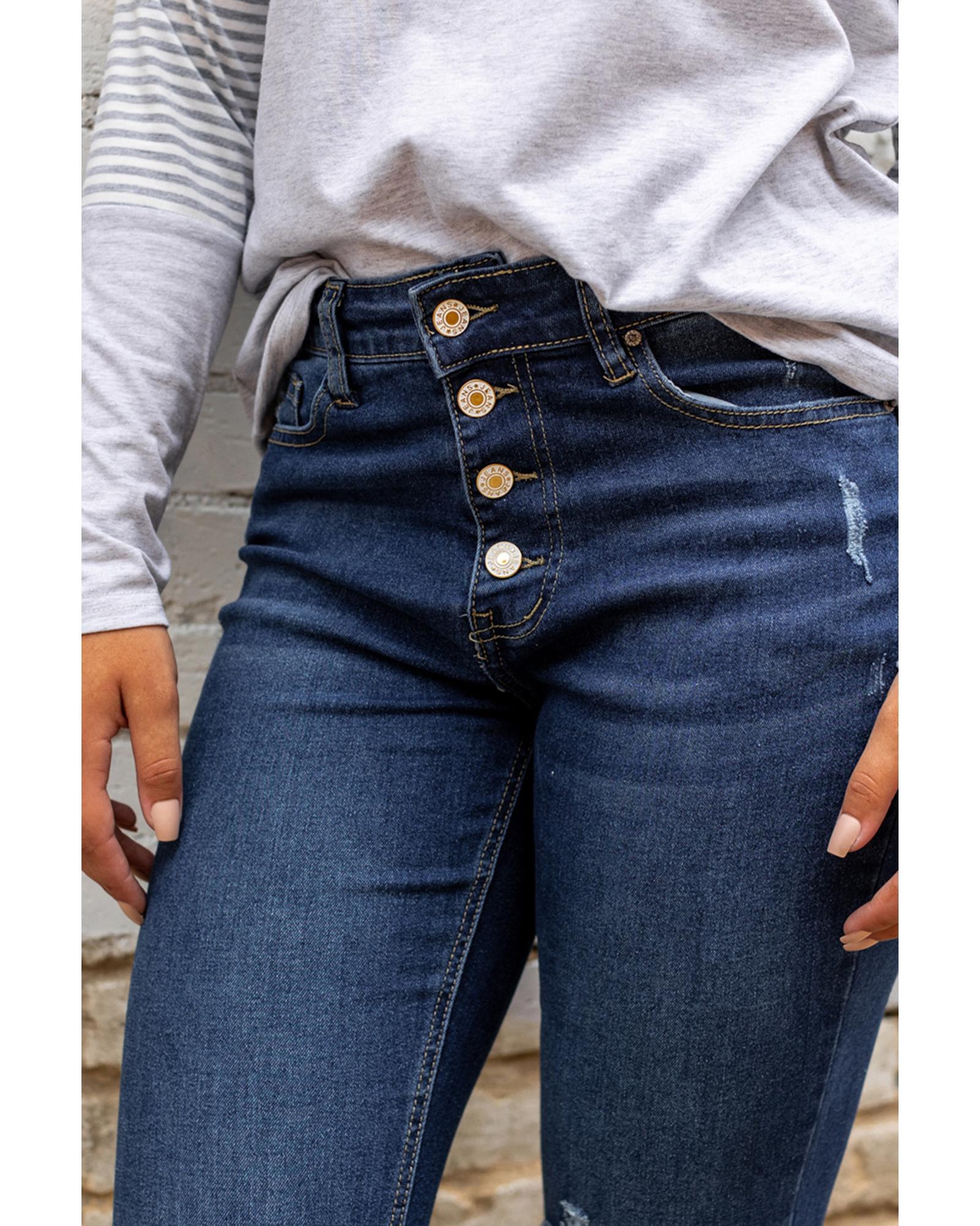 V539-AZEXDC783659-5-S-165160-07 Azura Exchange Distressed Flare Bottom Jeans - S - Image 8