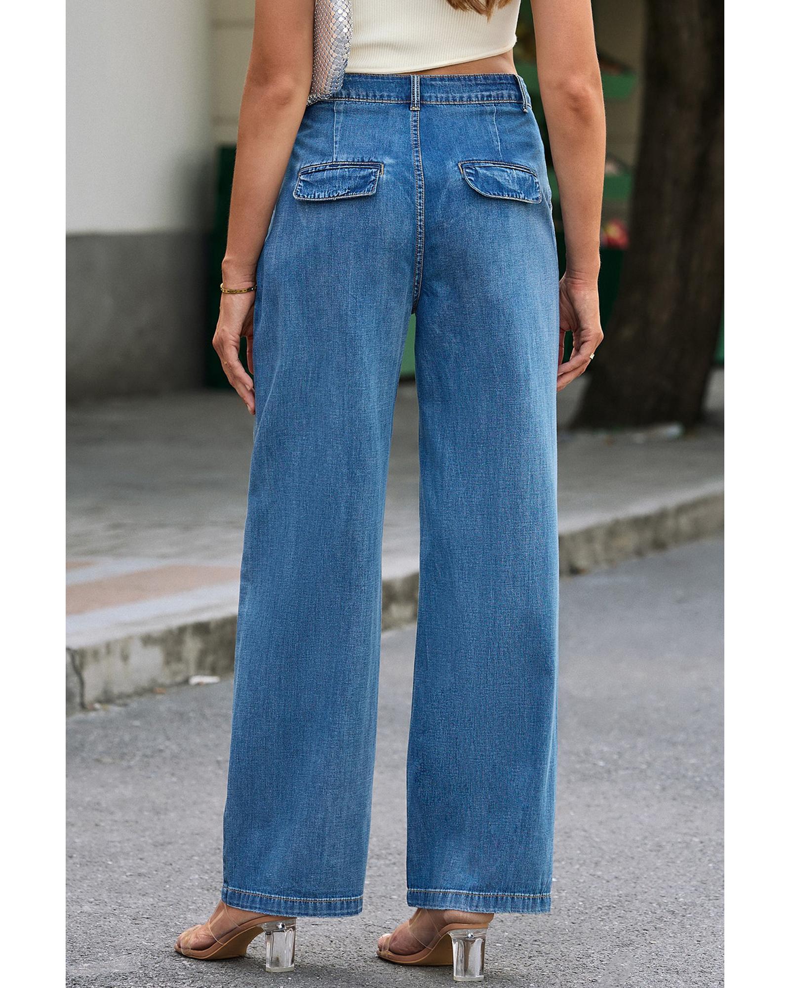 V539-AZEXDC7872421-5-14-202508260350-02 Azura Exchange Relaxed Fit Denim Trousers - 14 US - Image 3