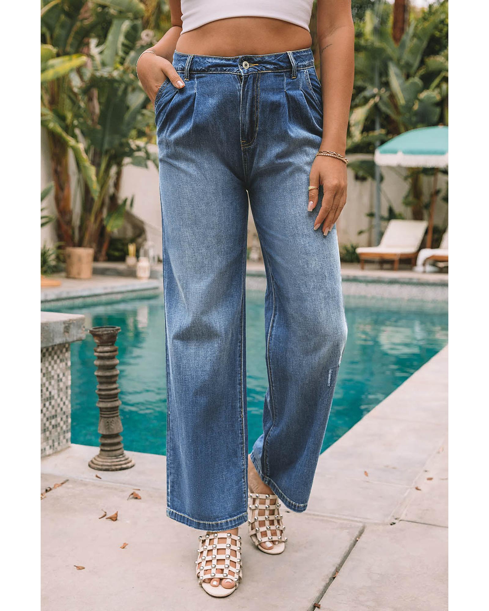 V539-AZEXDC7872421-5-16-202508260450-07 Azura Exchange Relaxed Fit Denim Trousers - 16 US - Image 8