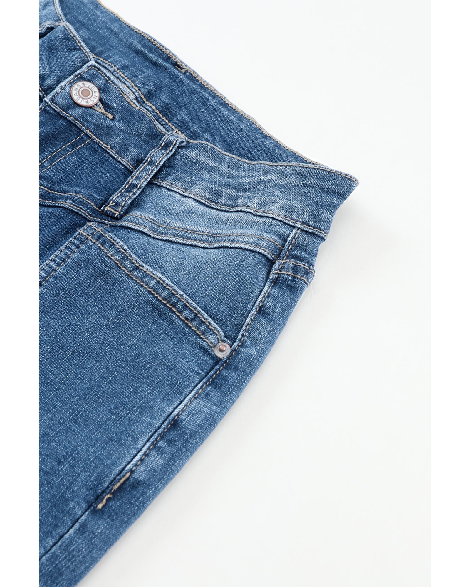 V539-AZEXDC7873920-5-12-202508290755-06 Azura Exchange High Waist Flare Jeans with Seam Stitching and Pockets - 12 US - Image 7