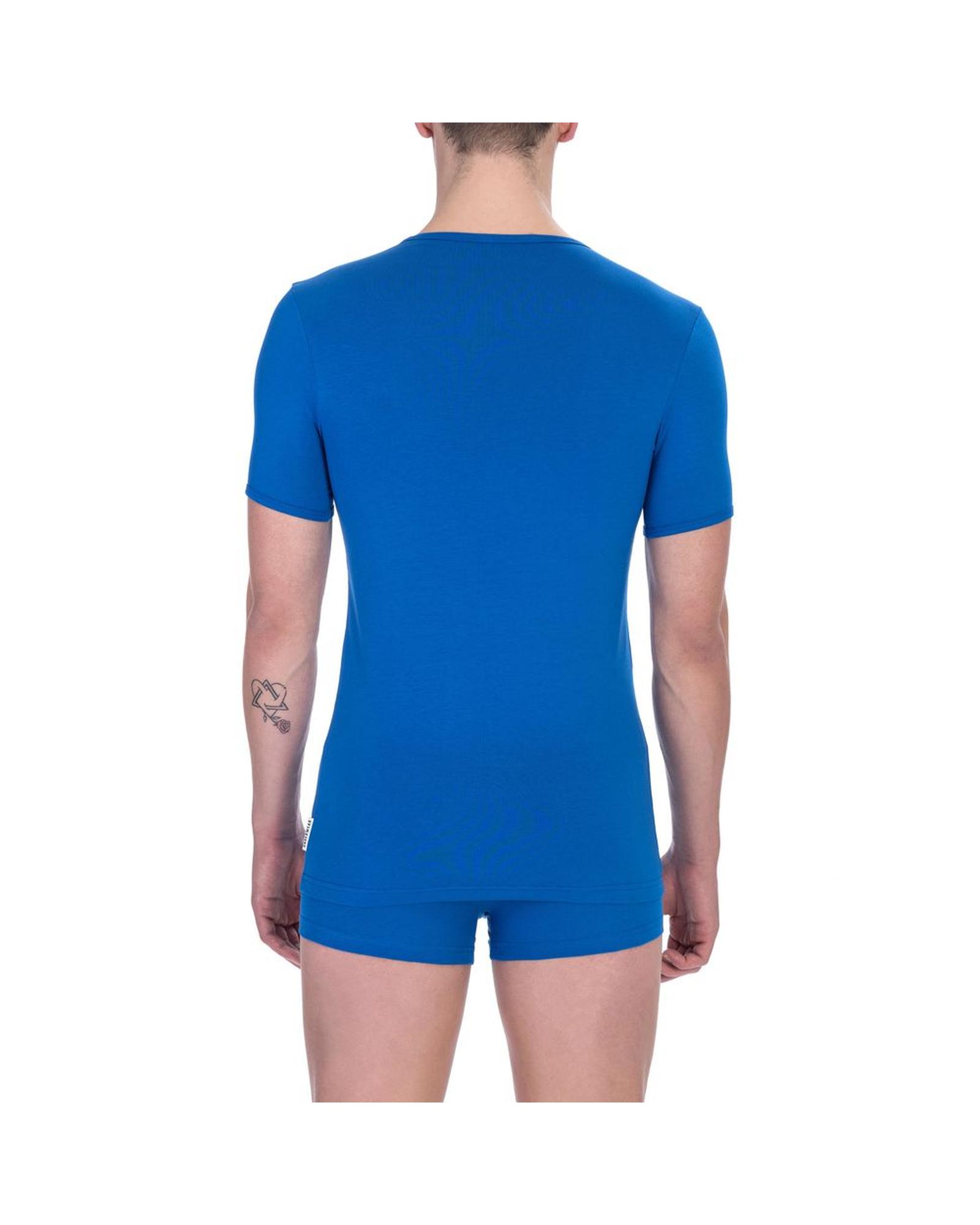 V539-BI-24189-XL-202506111806-01 Bikkembergs Men's Bi-pack Elite Crew Neck Tee - Blue - XL - Image 2