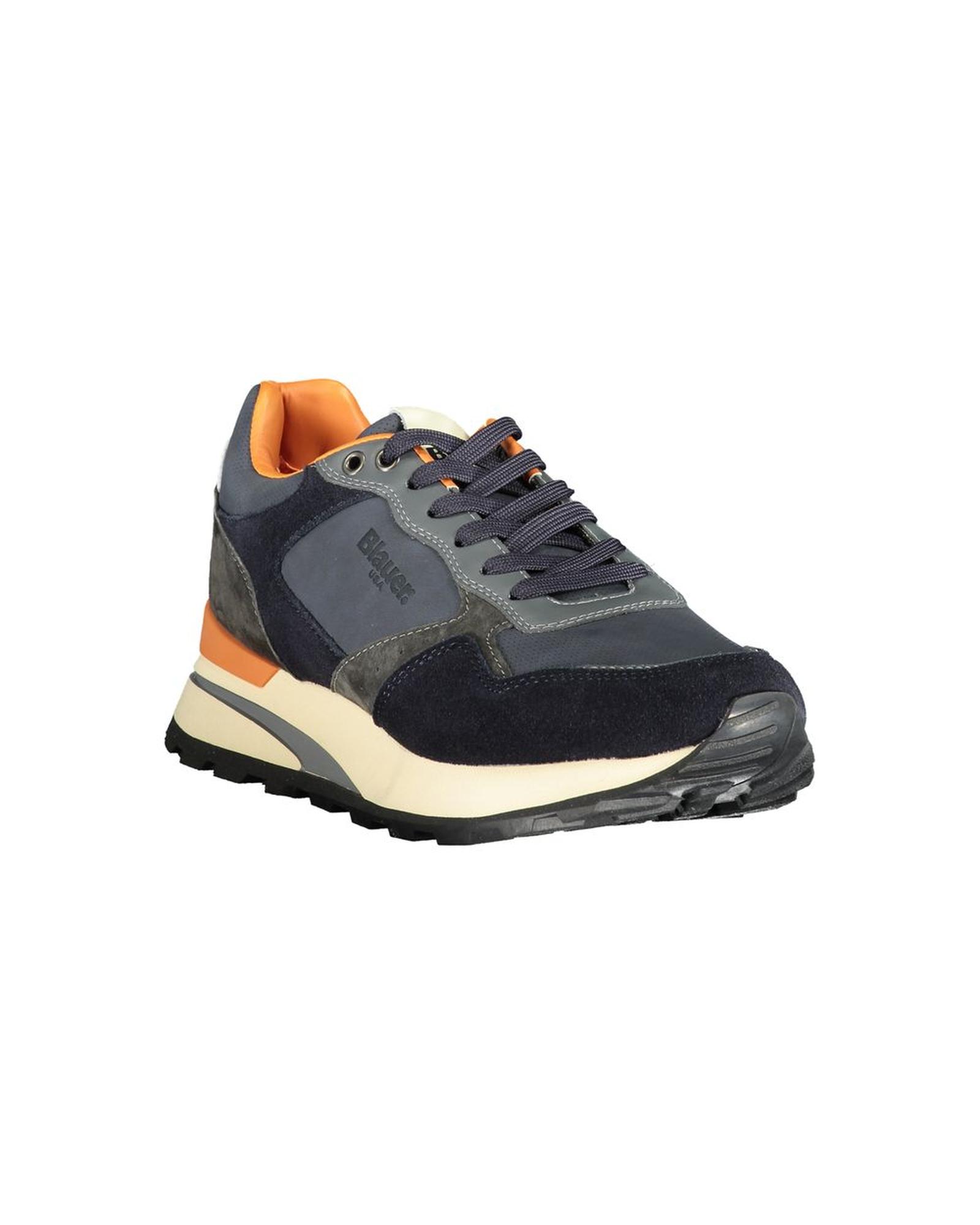 V539-BL-33857-EU43US10-202506160126-01 Blauer Men's Blue Polyester Sneaker - 43 EU - Image 2