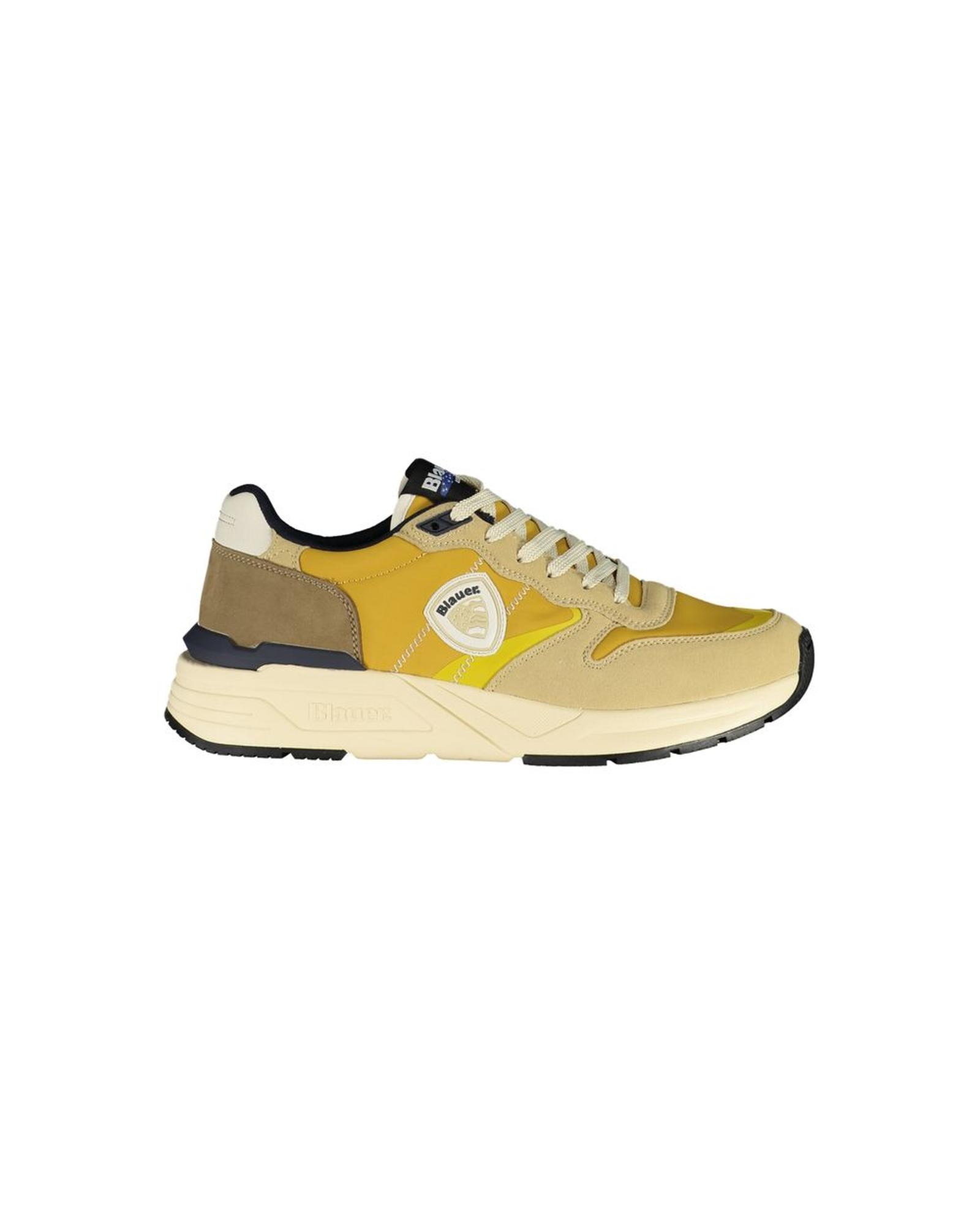 Blauer Men's Beige Polyester  Sneaker - 44 EU