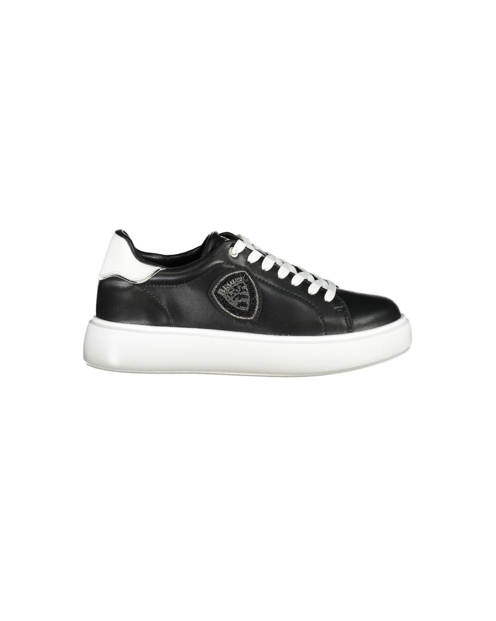 V539-BL-35726-EU39US9-202506160221-00 Blauer Women's Black Leather Sneaker - 39 EU - Image 1
