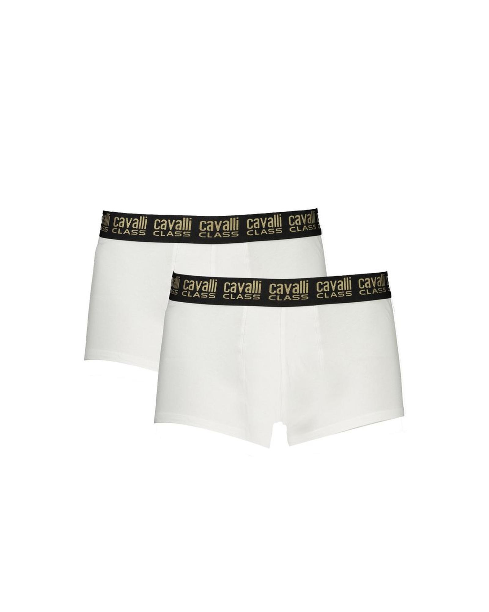V539-CA-32609-S-202506161026-00 Cavalli Class Men's White Cotton Underwear - S - Image 1