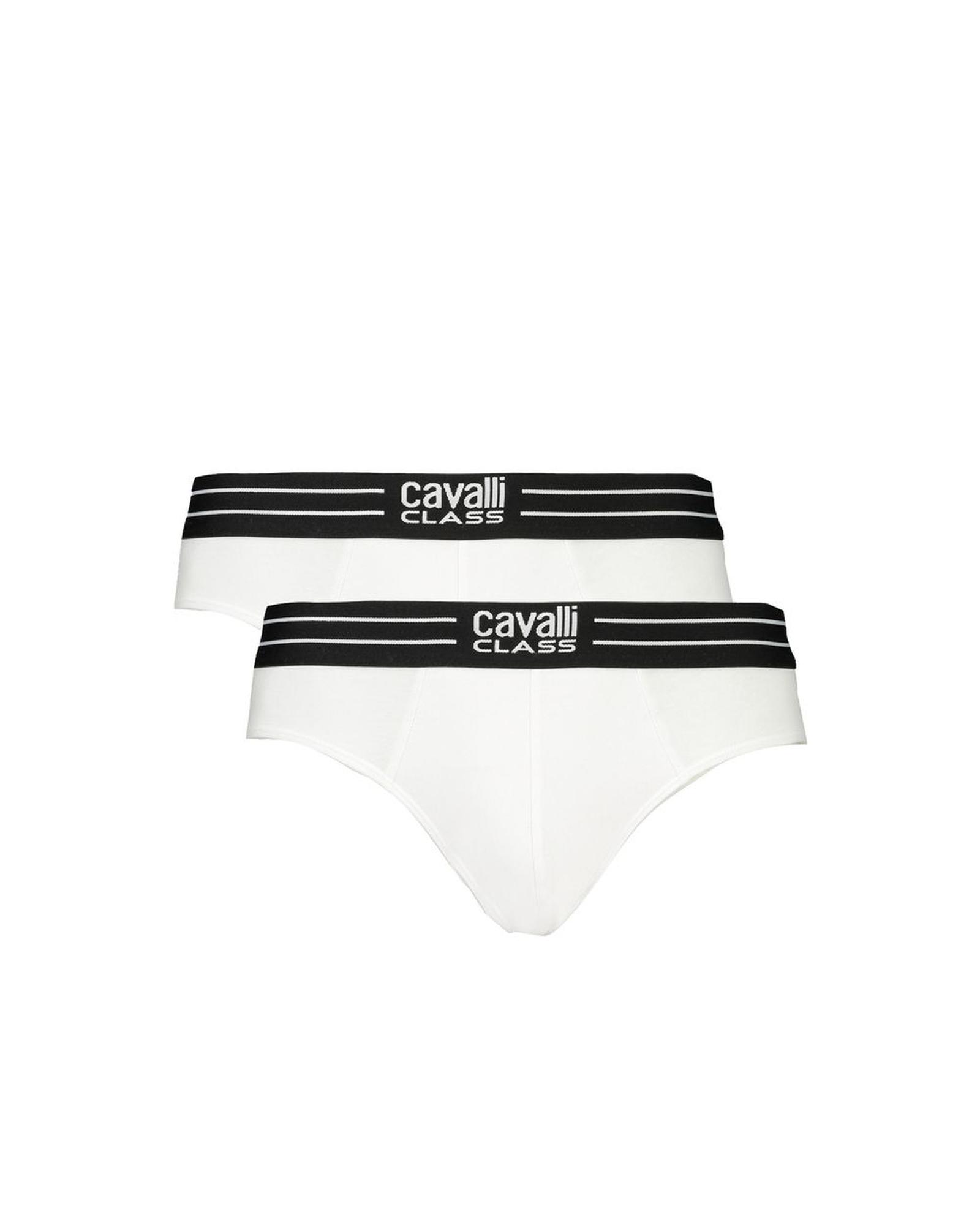 V539-CA-32709-M-202506161031-00 Cavalli Class Men's White Cotton Underwear - M - Image 1