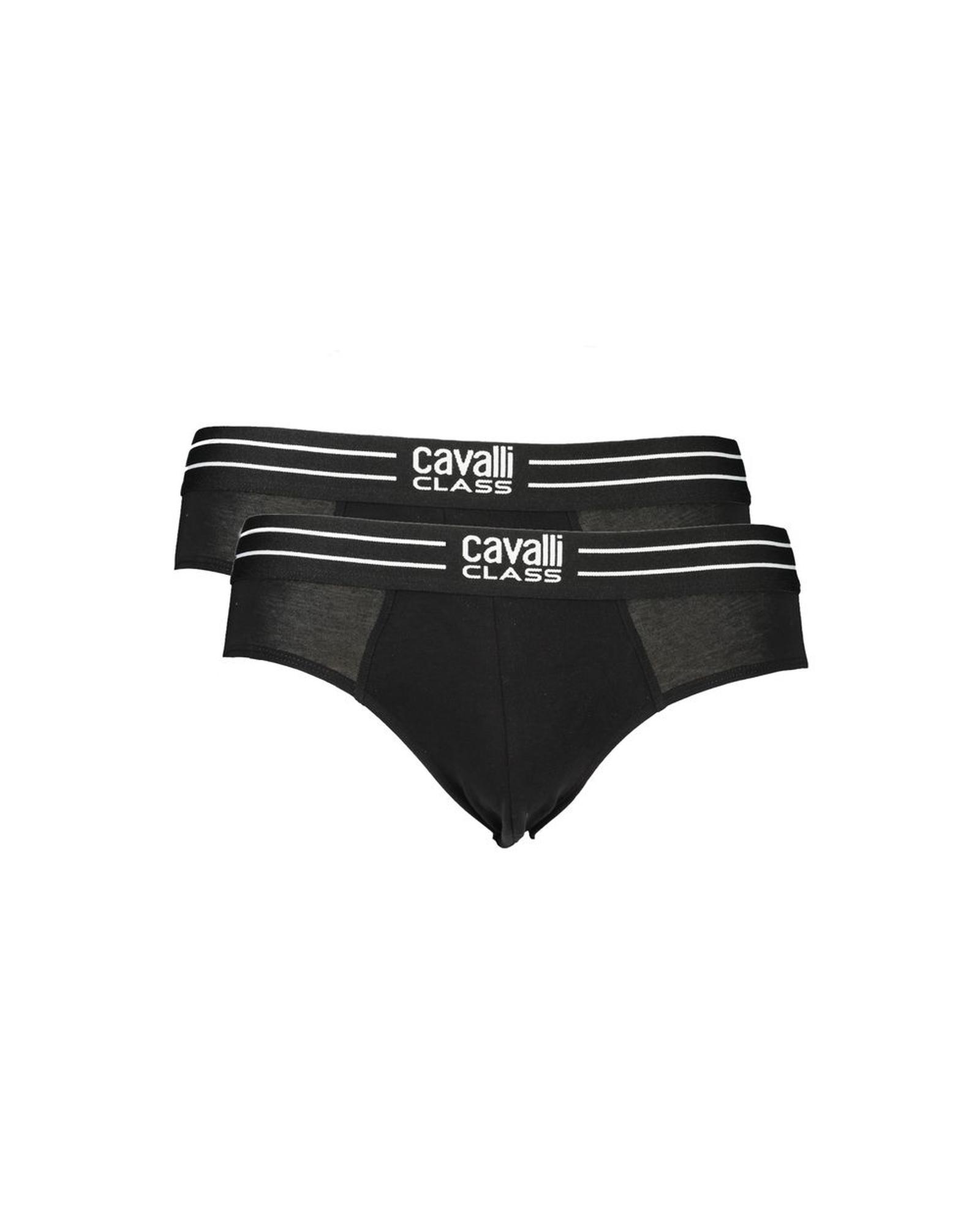 V539-CA-32710-XXL-202506161036-00 Cavalli Class Men's Black Cotton Underwear - 2XL - Image 1
