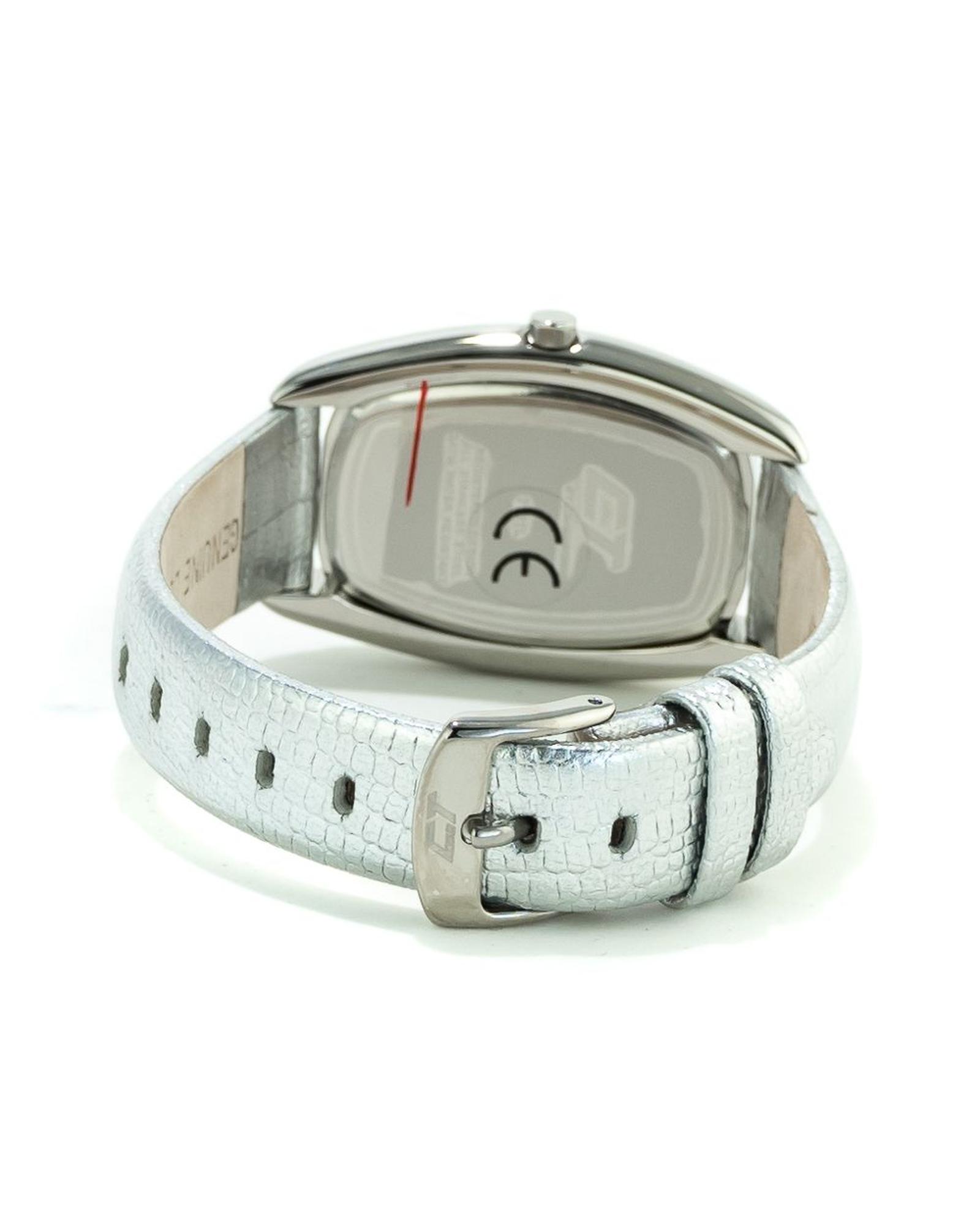 V539-CHCC7121LS06AC-202506161803-01 Chronotech Women's Silver Leather Watch - One Size - Image 2