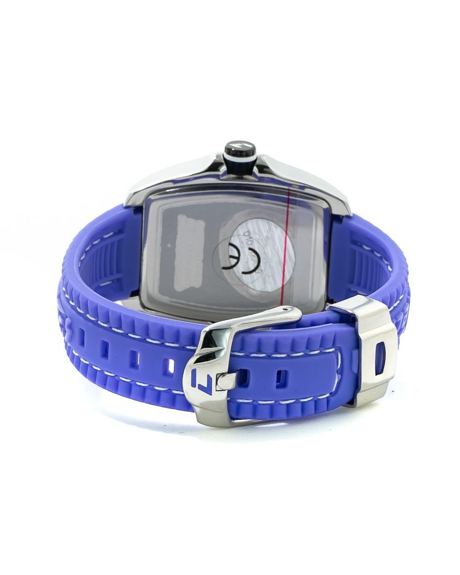 V539-CHCT7016LS12AC-202506161845-01 Chronotech Women's Blue Rubber Watch - One Size - Image 2