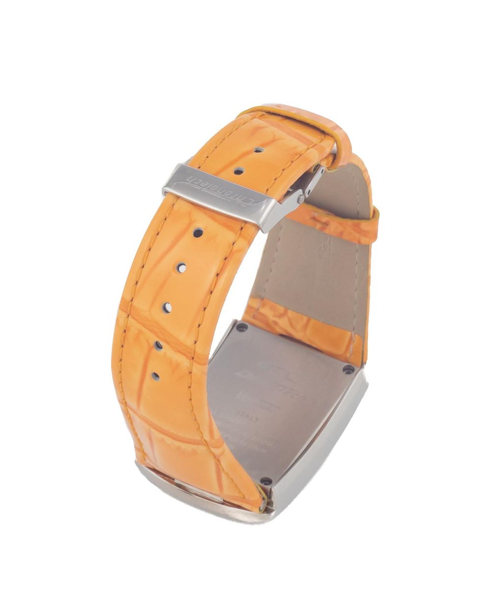 V539-CHCT7017B07AC-202506161853-01 Chronotech Women's Orange Leather Watch - One Size - Image 2