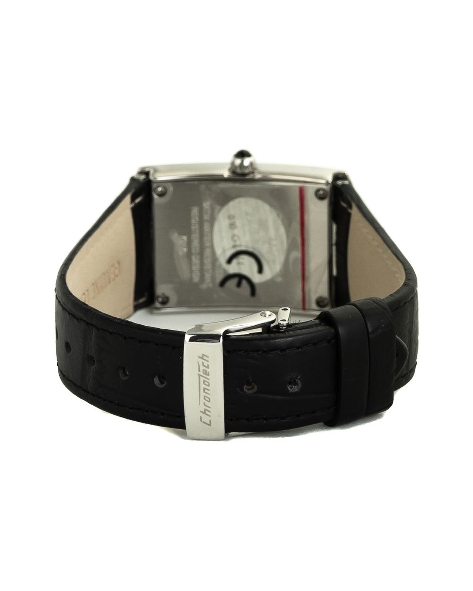 V539-CHCT7017L03SAC-202506161911-01 Chronotech Women's Black Leather Watch - One Size - Image 2