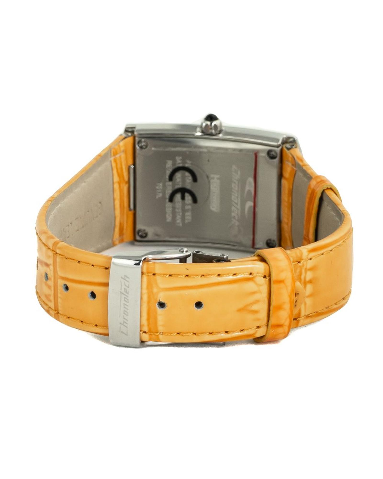 V539-CHCT7017L07AC-202506161916-01 Chronotech Women's Orange Leather Watch - One Size - Image 2