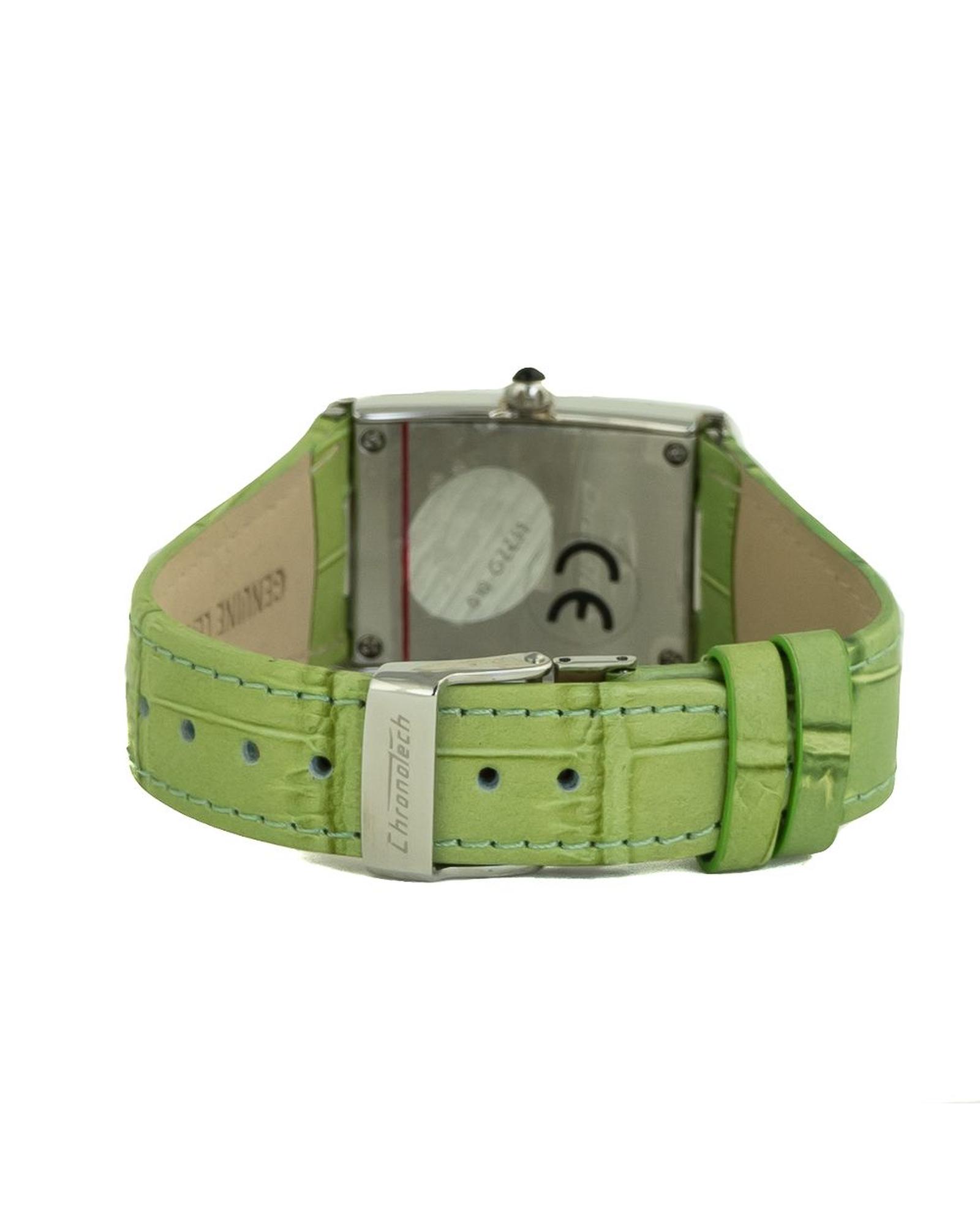 V539-CHCT7017L10SAC-202506161611-01 Chronotech Women's Green Leather Watch - One Size - Image 2