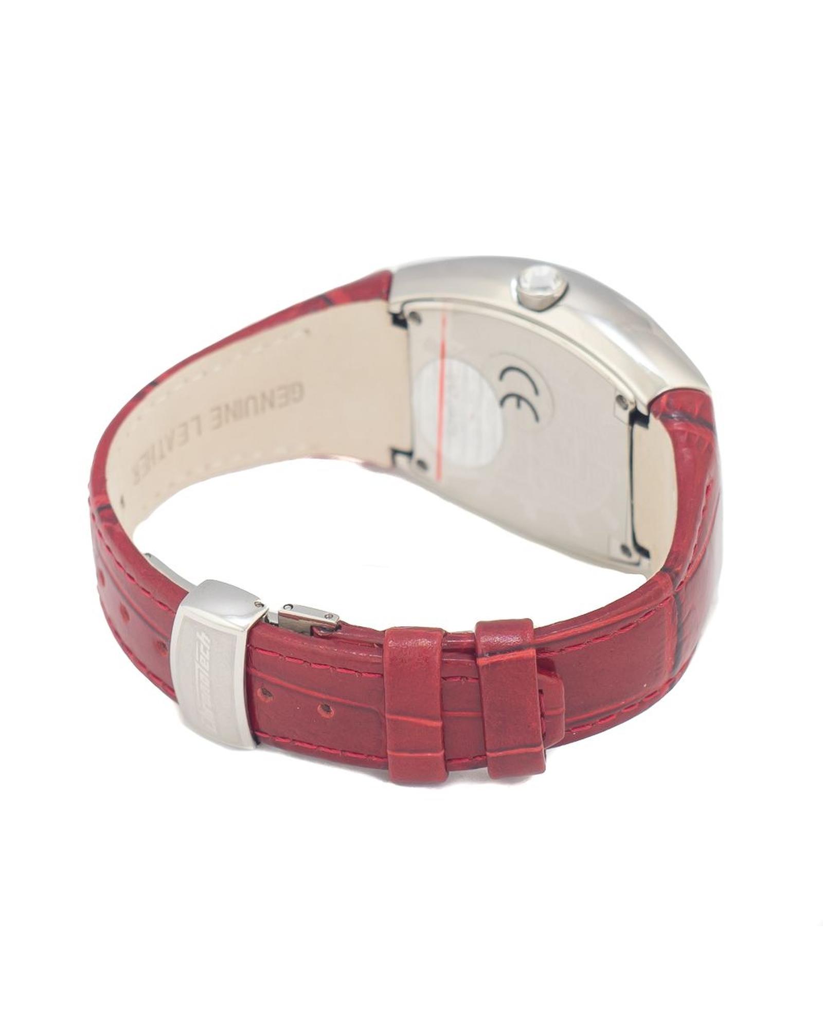 V539-CHCT7019LS08AC-202506161626-01 Chronotech Women's Red Leather Watch - One Size - Image 2