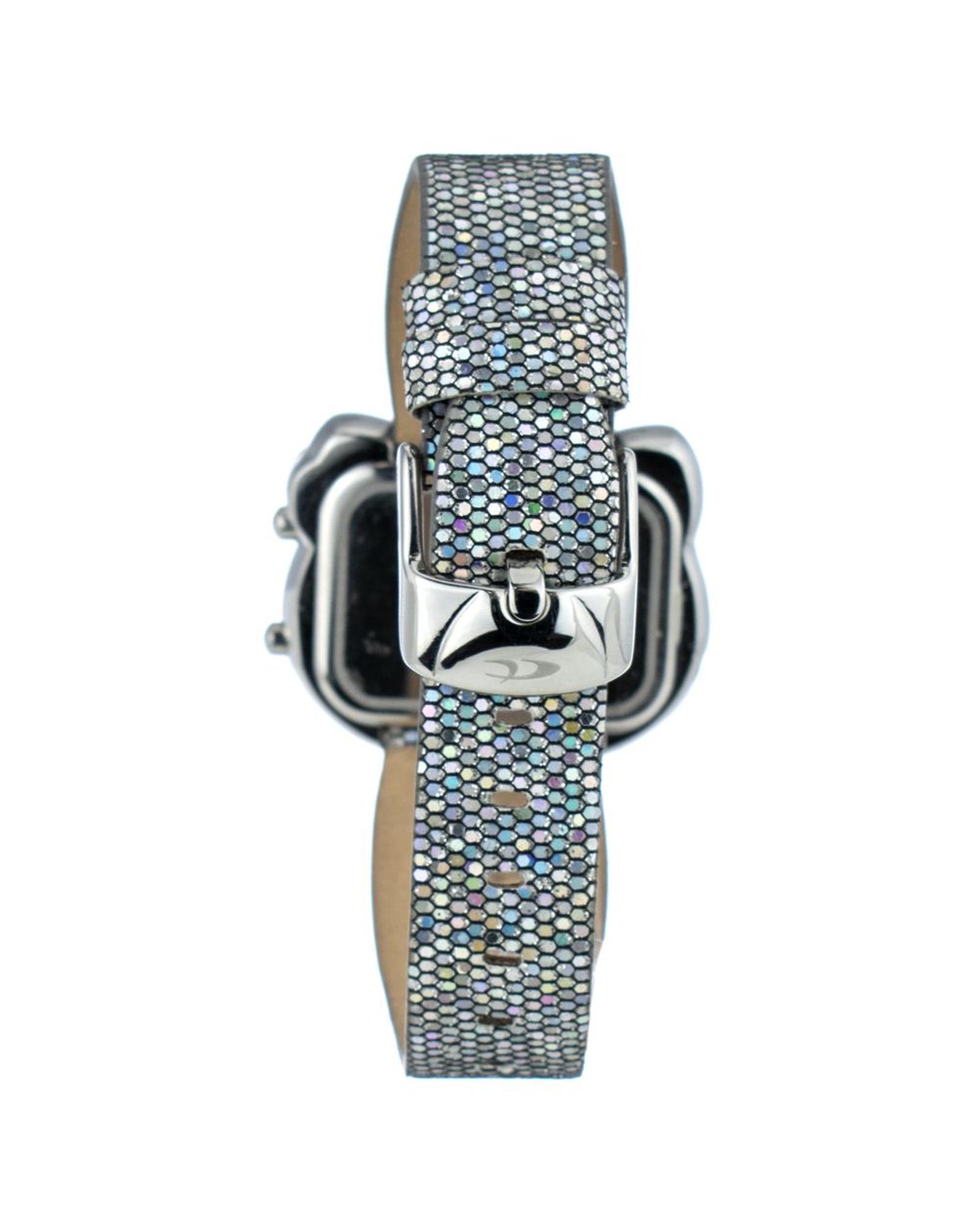 V539-CHCT7104L02AC-202506161640-01 Chronotech Women's Silver Leather Watch - One Size - Image 2