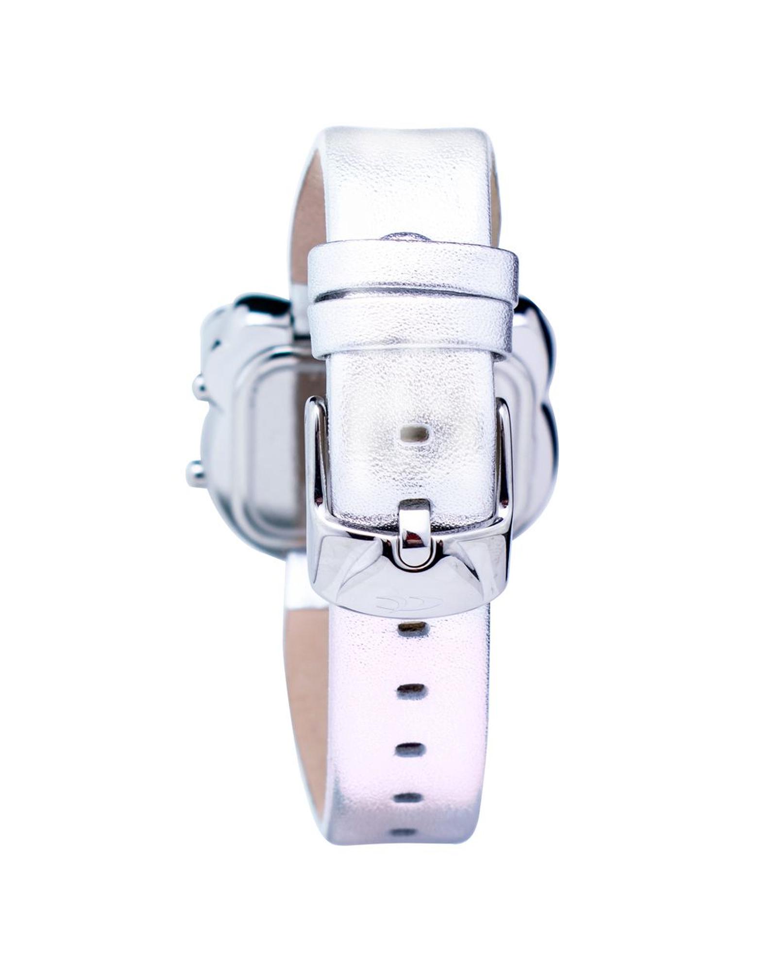 V539-CHCT7104L22AC-202506161641-01 Chronotech Women's Silver Leather Watch - One Size - Image 2