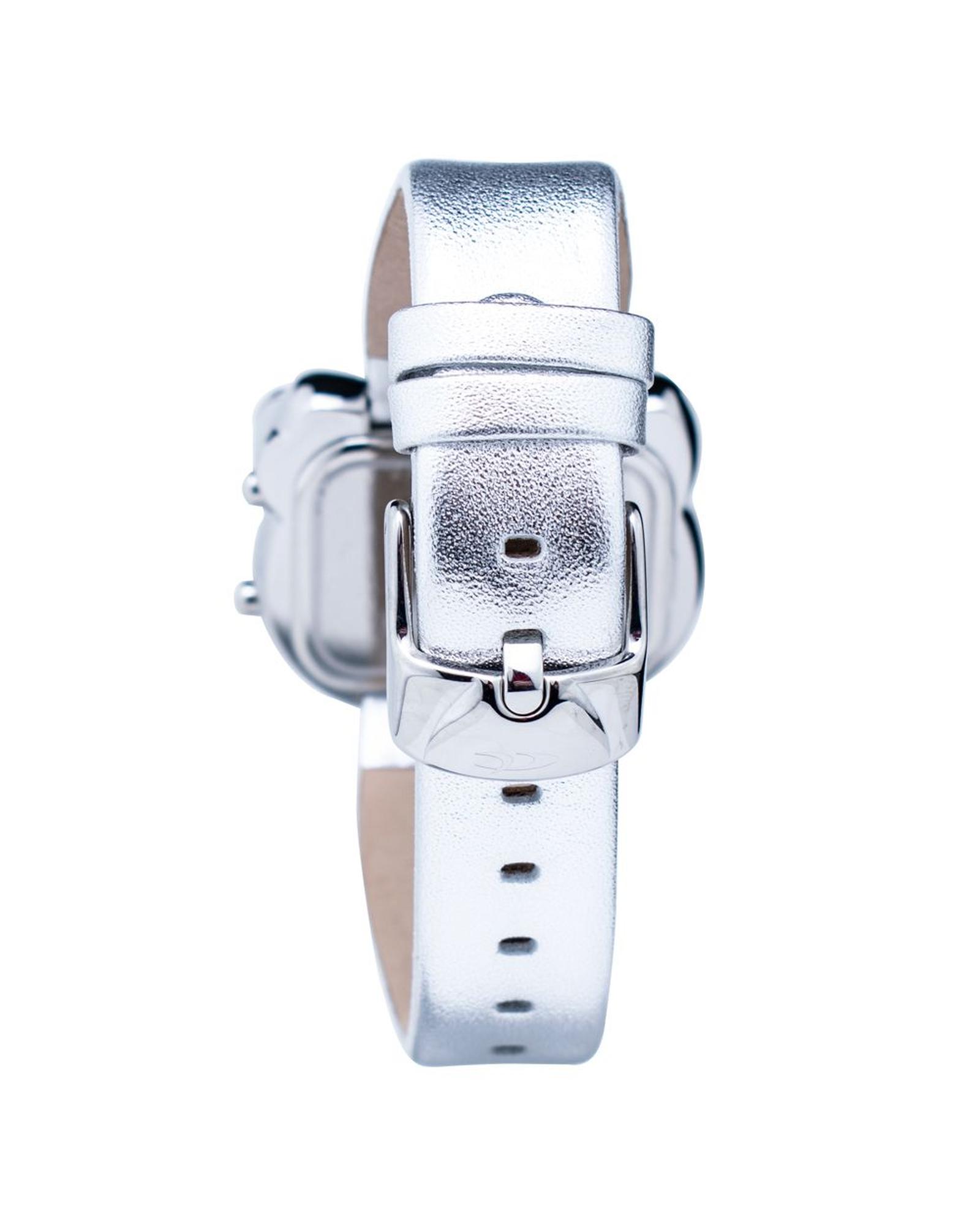 V539-CHCT7104L27AC-202506161642-01 Chronotech Women's Silver Leather Watch - One Size - Image 2