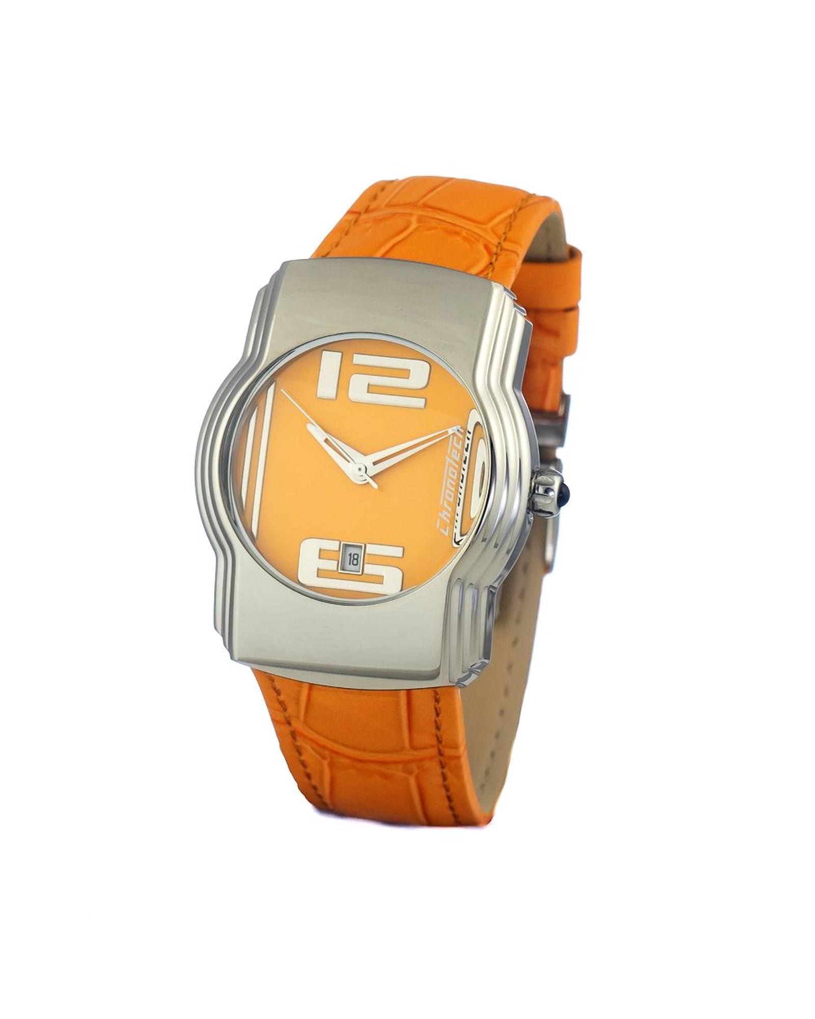 V539-CHCT7279B07AC-202506161712-01 Chronotech Women's Orange Leather Watch - One Size - Image 2