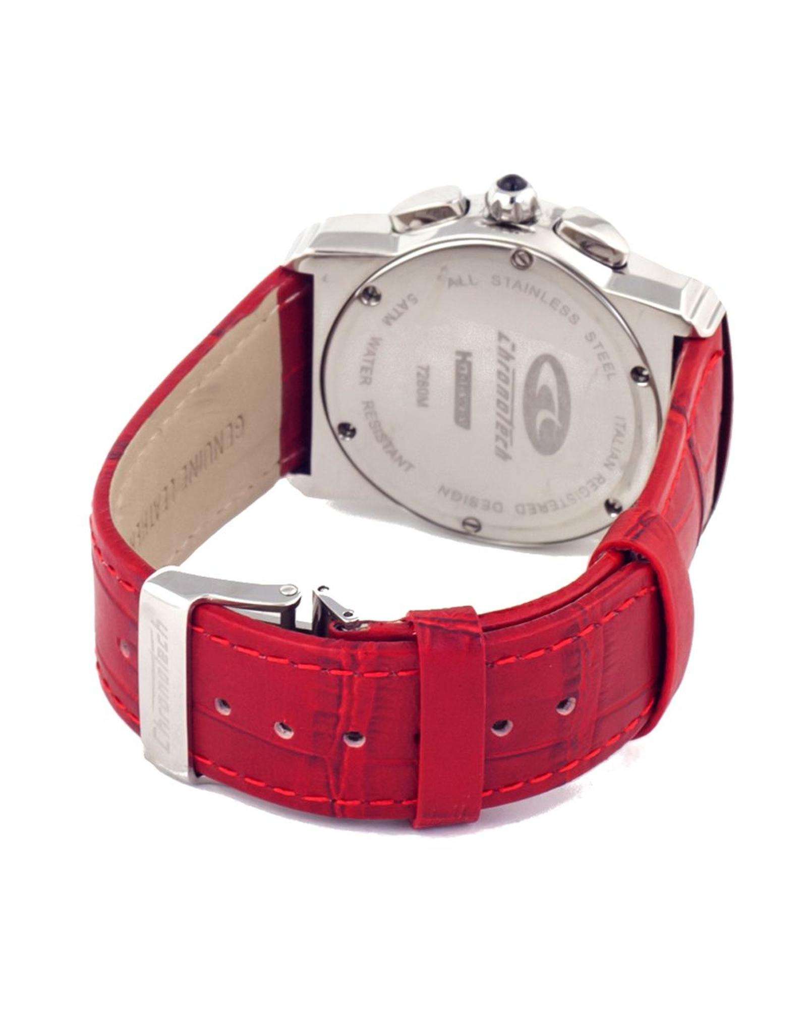 V539-CHCT7280B05AC-202506161717-01 Chronotech Women's Red Leather Watch - One Size - Image 2