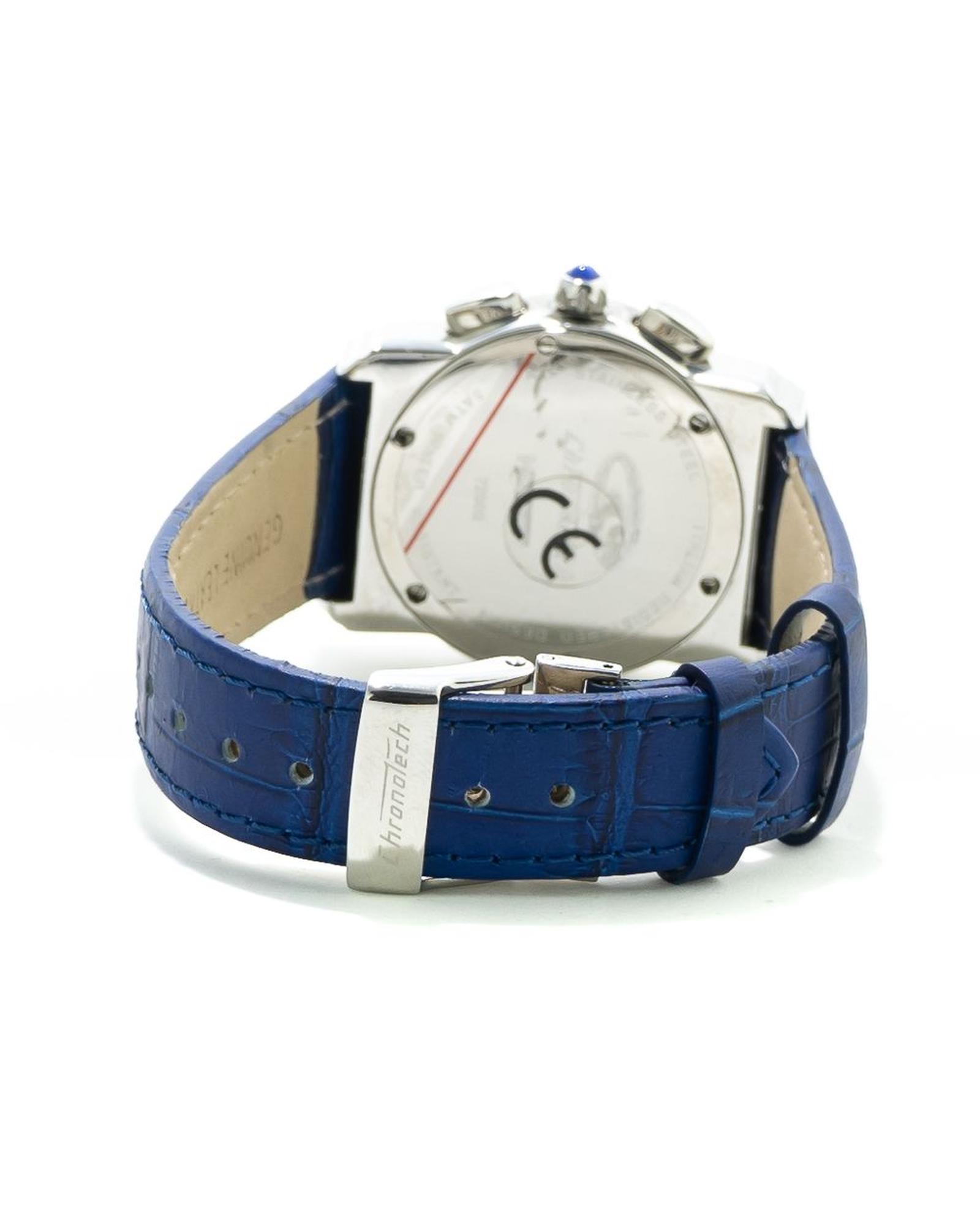 V539-CHCT7280B09AC-202506161717-01 Chronotech Women's Blue Leather Watch - One Size - Image 2