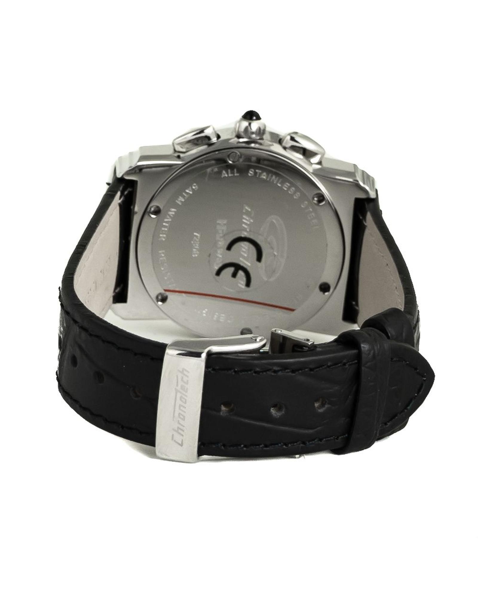 V539-CHCT7280M03AC-202506161720-01 Chronotech Women's Black Leather Watch - One Size - Image 2