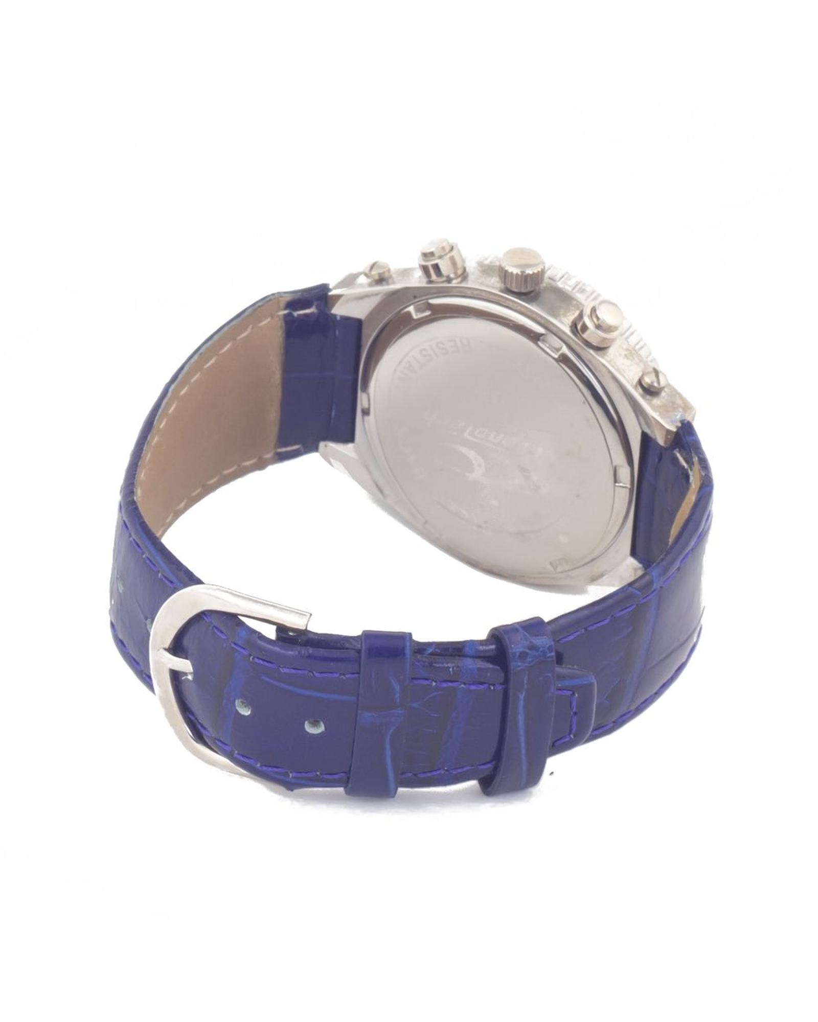 V539-CHCT7284S03AC-202506161721-01 Chronotech Women's Blue Leather Watch - One Size - Image 2